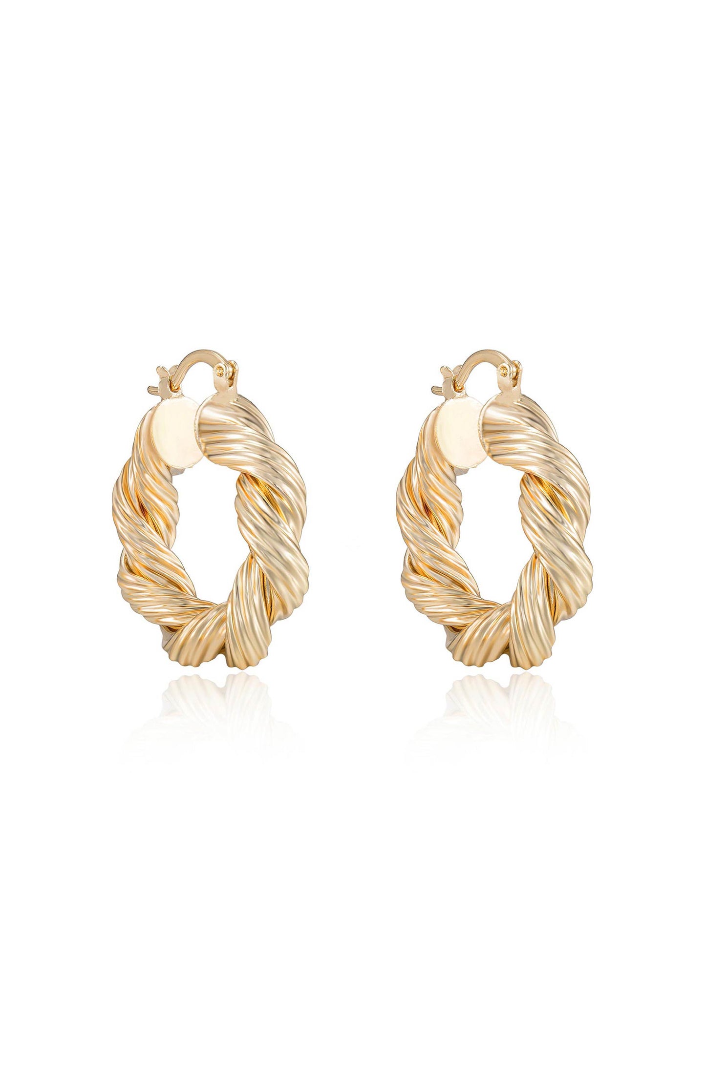 Modern Day Twist Hoops side