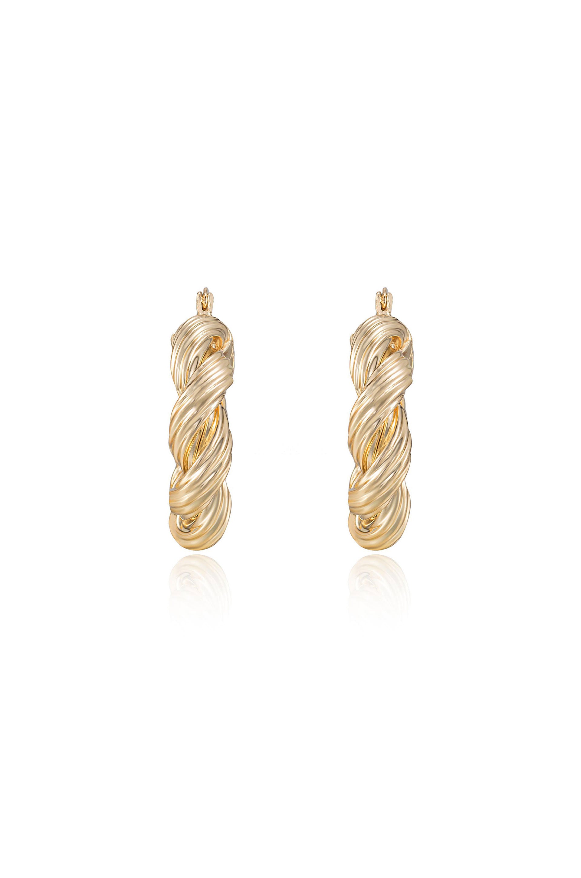 Modern Day Twist Hoops front