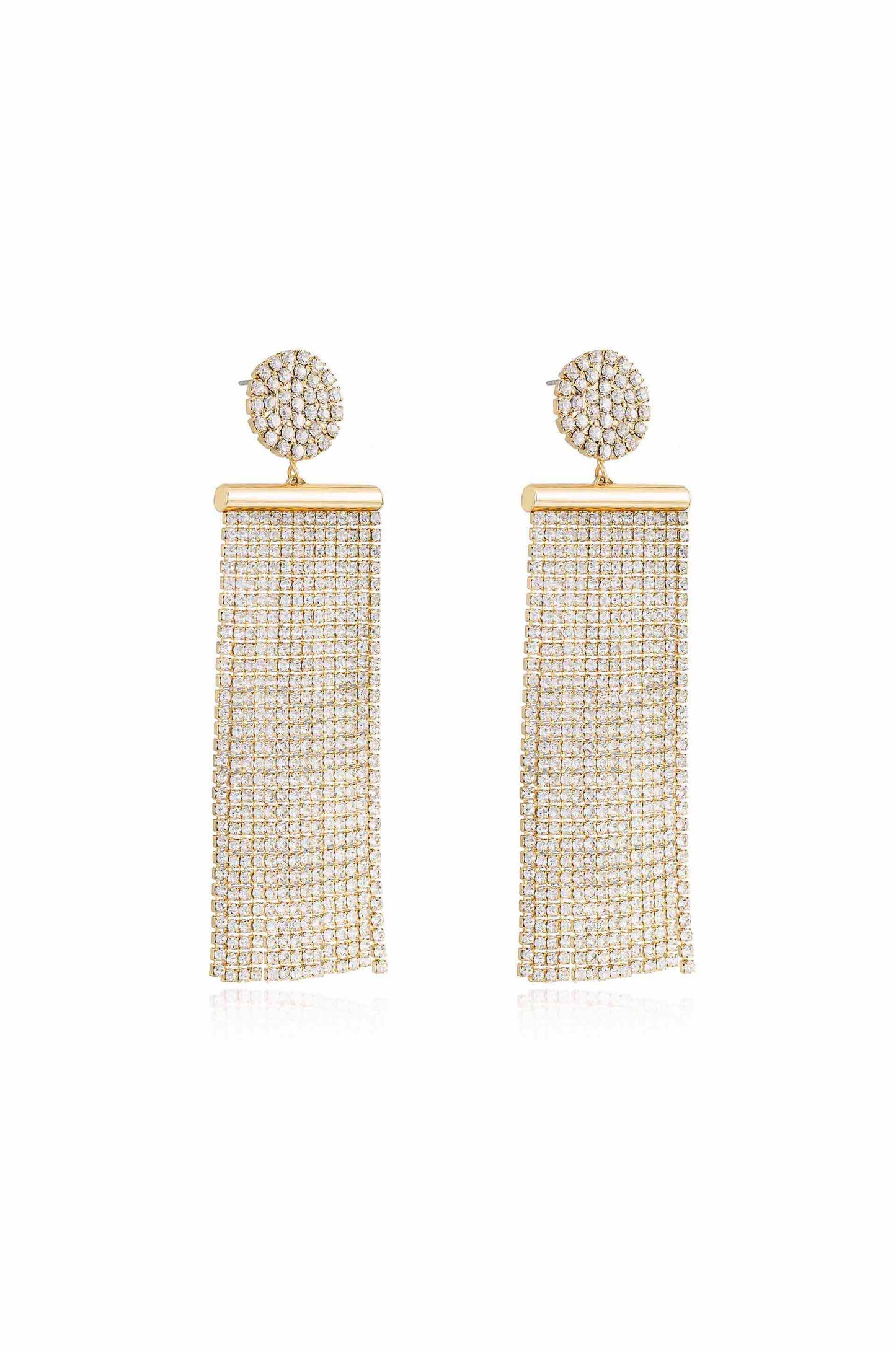 All the Movement Crystal Fringe Earrings side