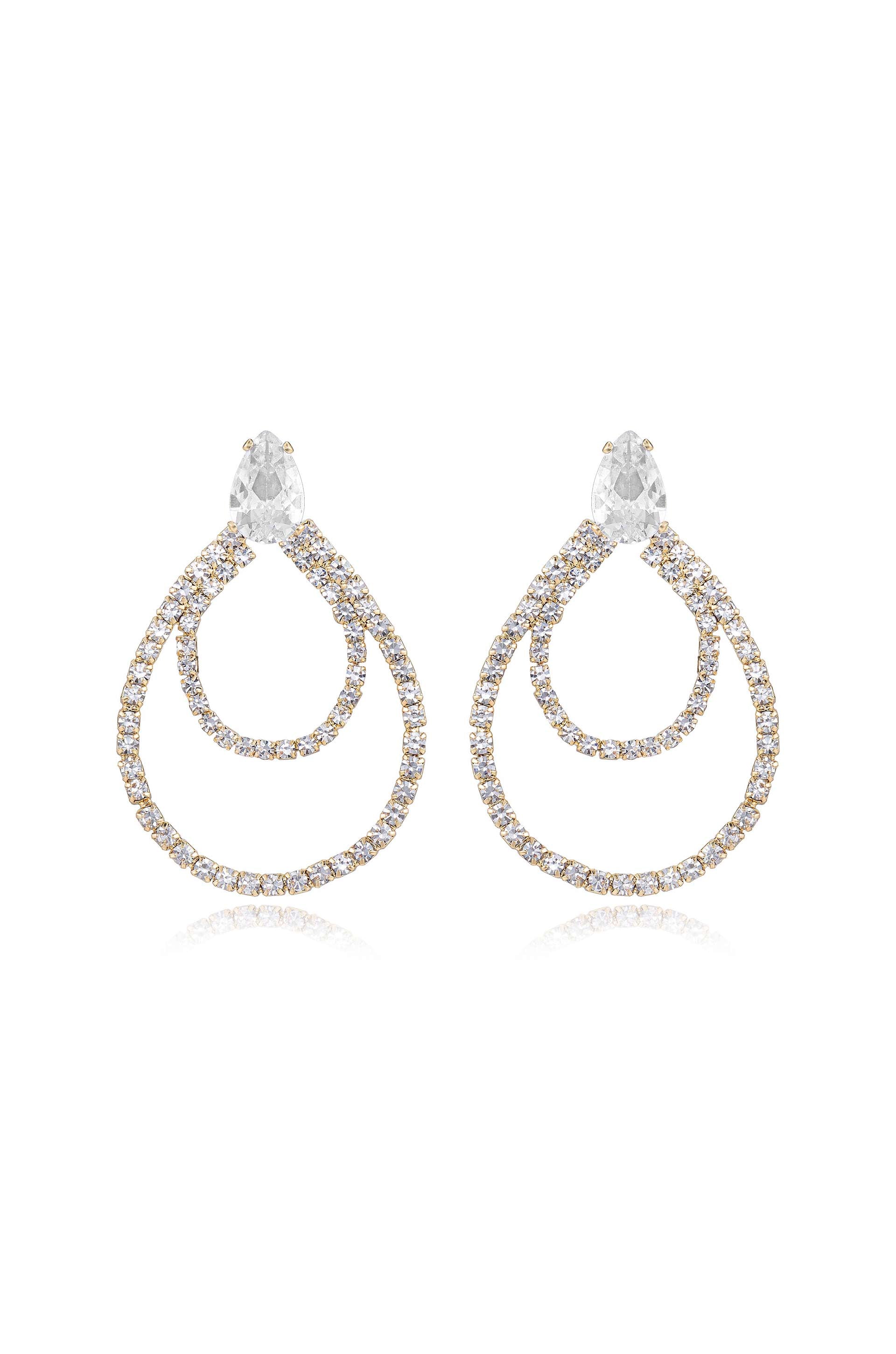 Crystal Serenity Dangle Earrings