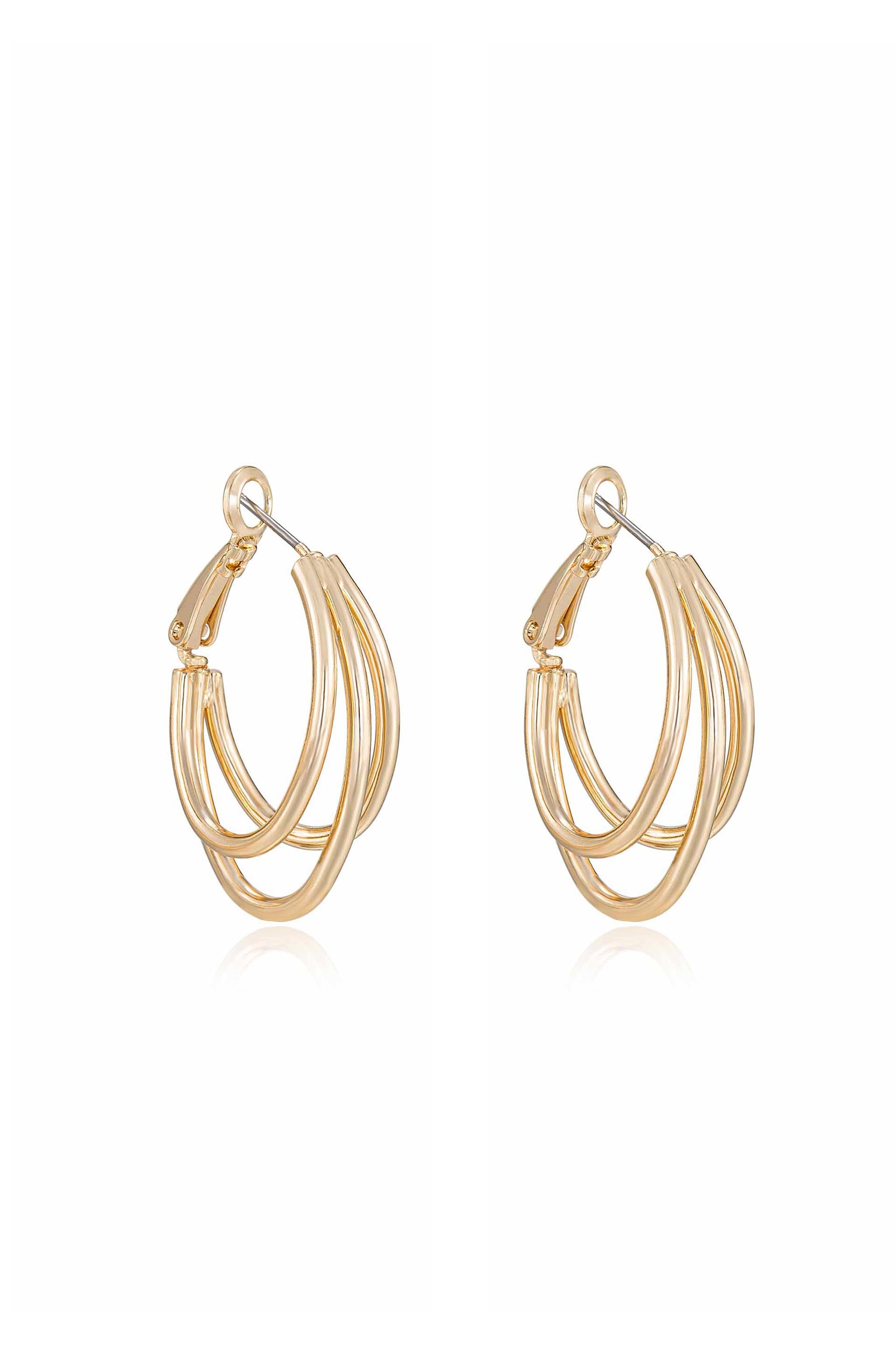 Helena Hoop Earrings side