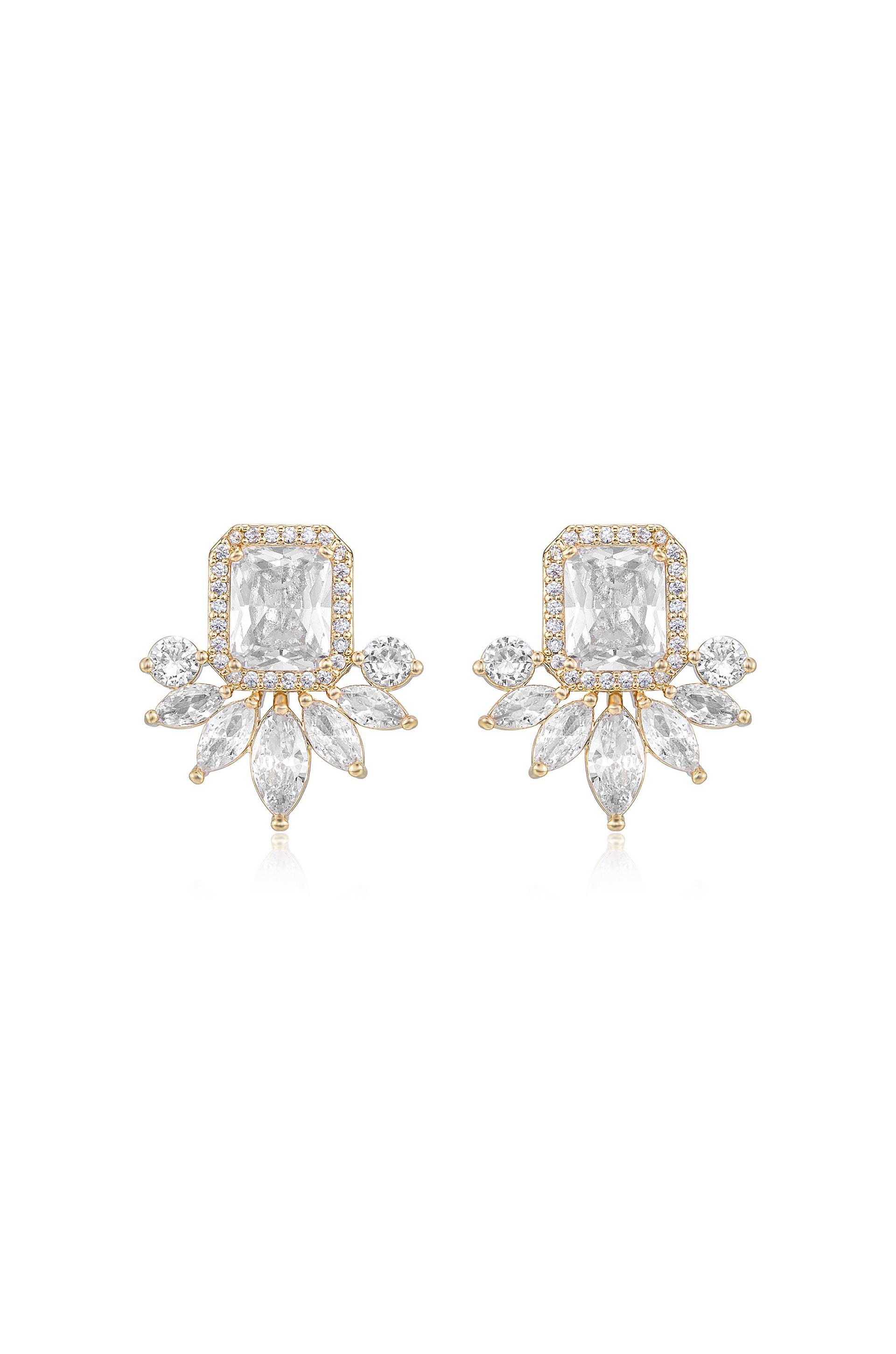 Shine Crystal Stud Earrings