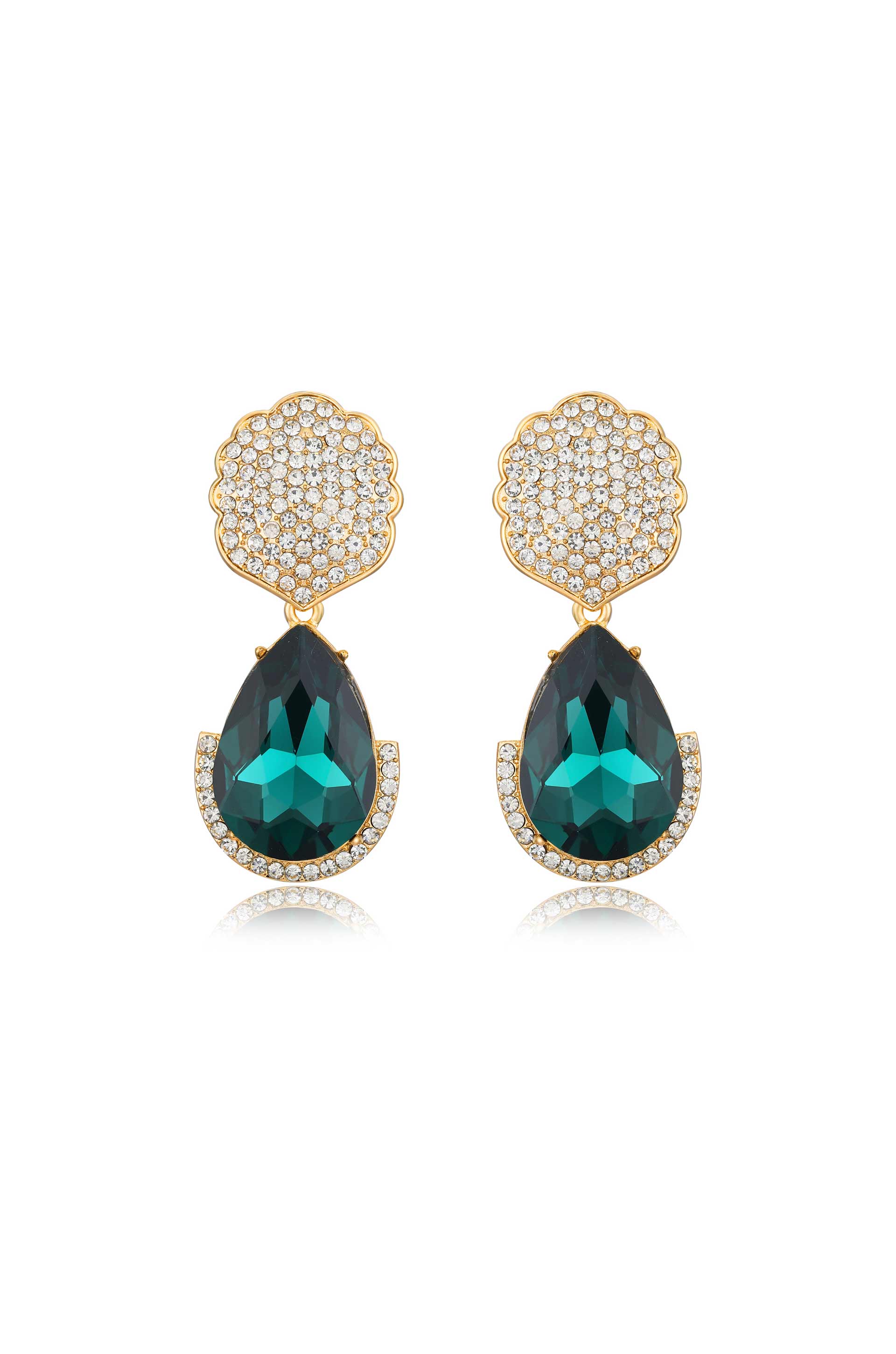 Tea Garden Teardrop Earrings