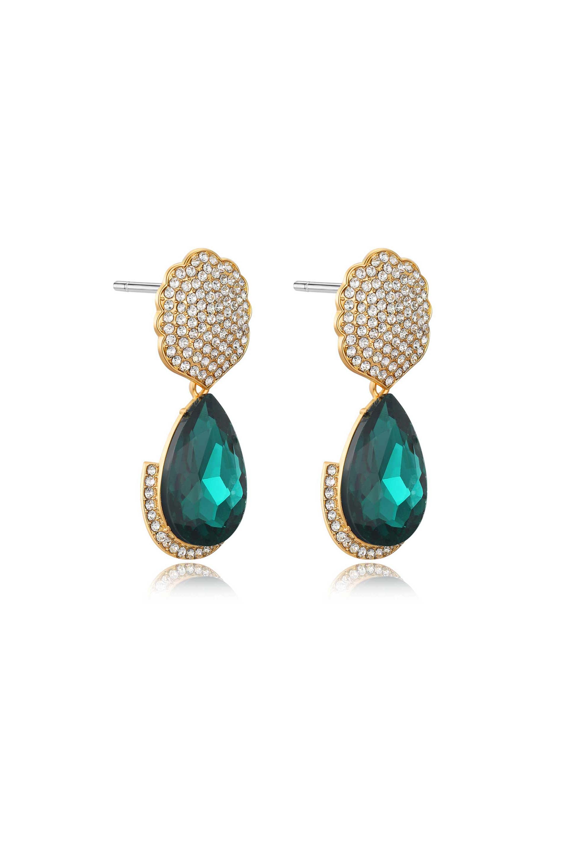 Tea Garden Teardrop Earrings side