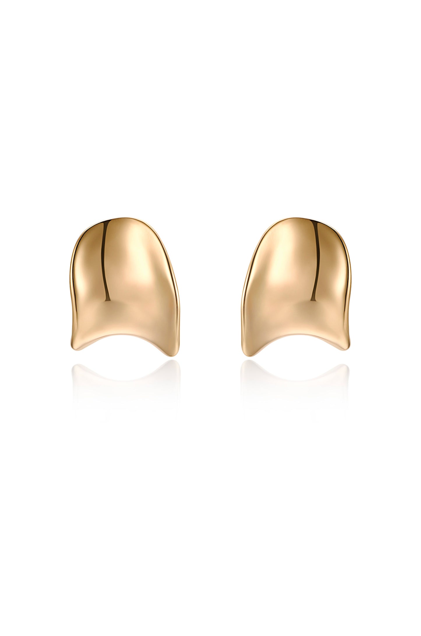Curved Stud Earrings