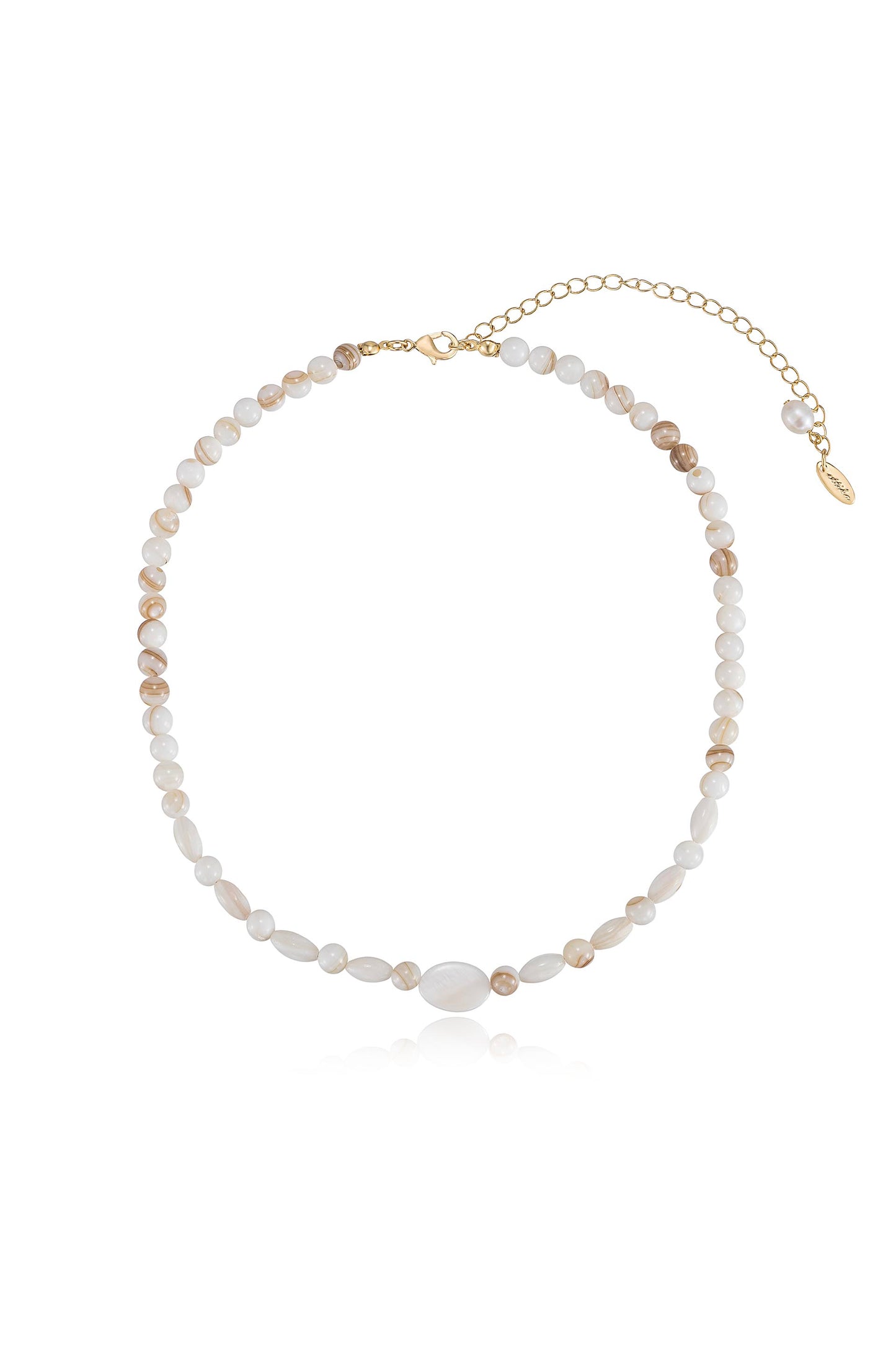 Opalescent Shell Necklace Set full