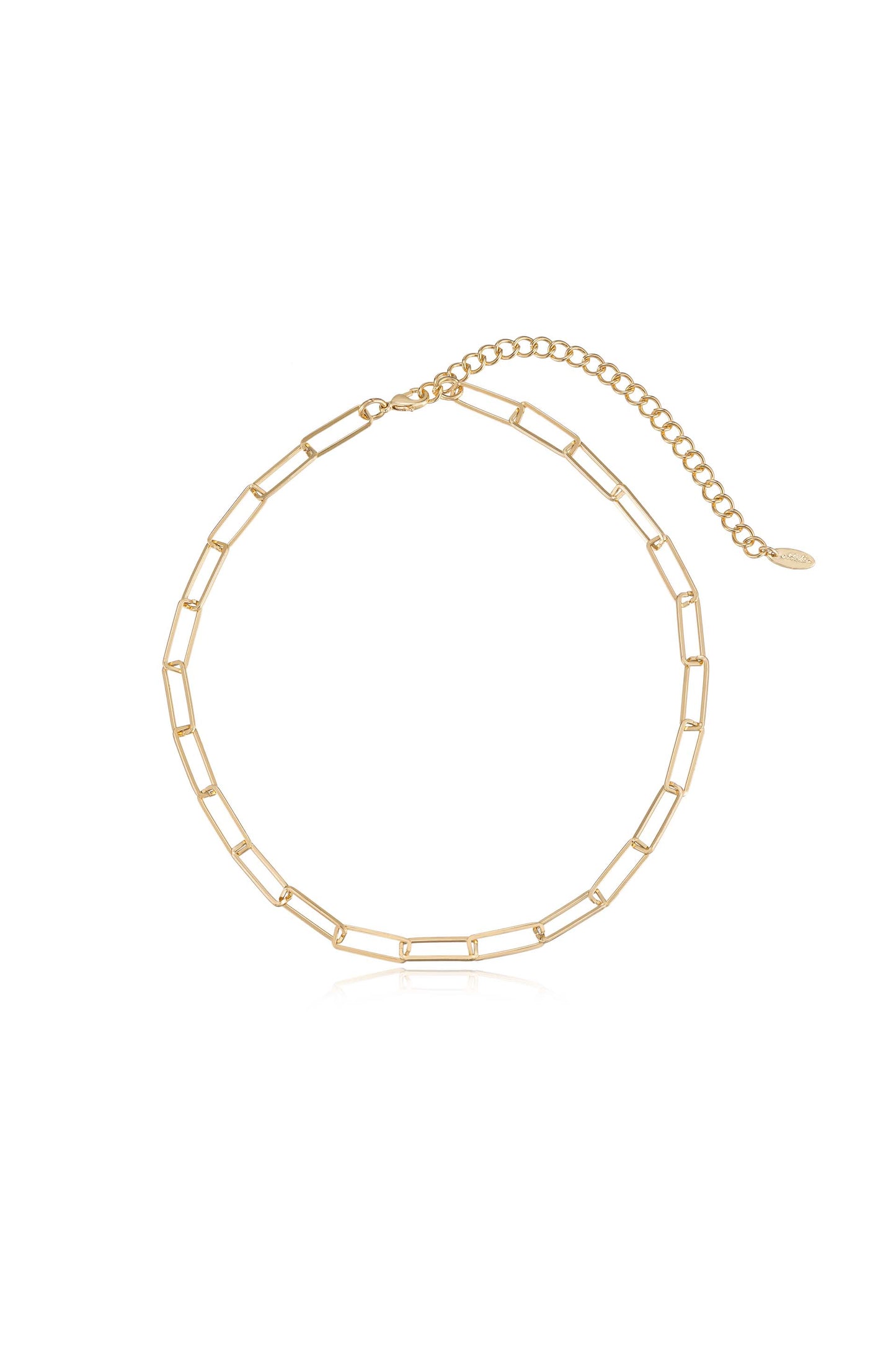 Mixed 18k Gold Plated Chain and Crystal Necklace Set necklace 1