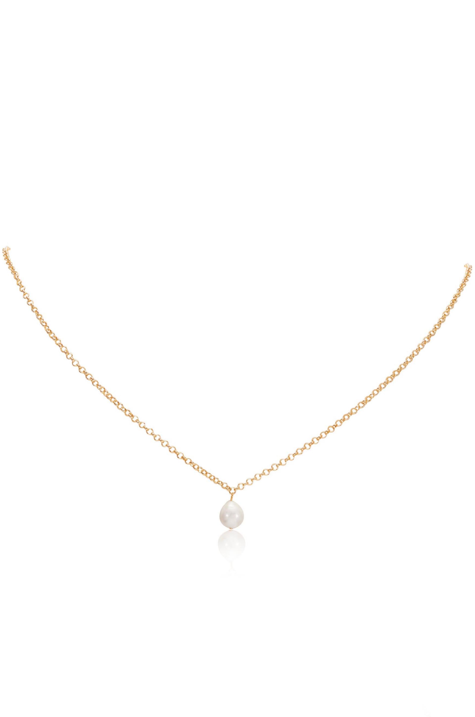 Single Pearl Drop Back Body Chain