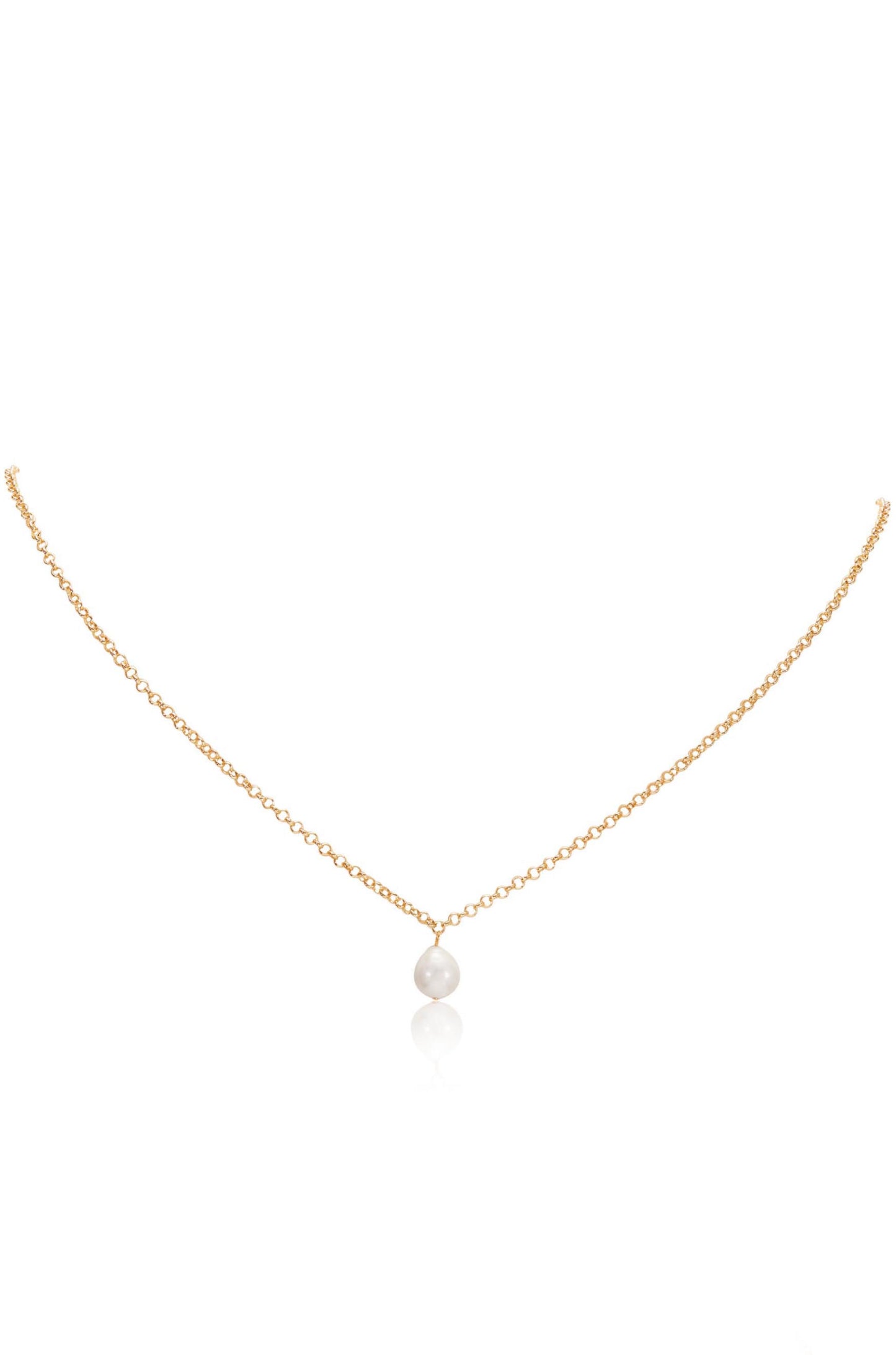 Single Pearl Drop Back Body Chain