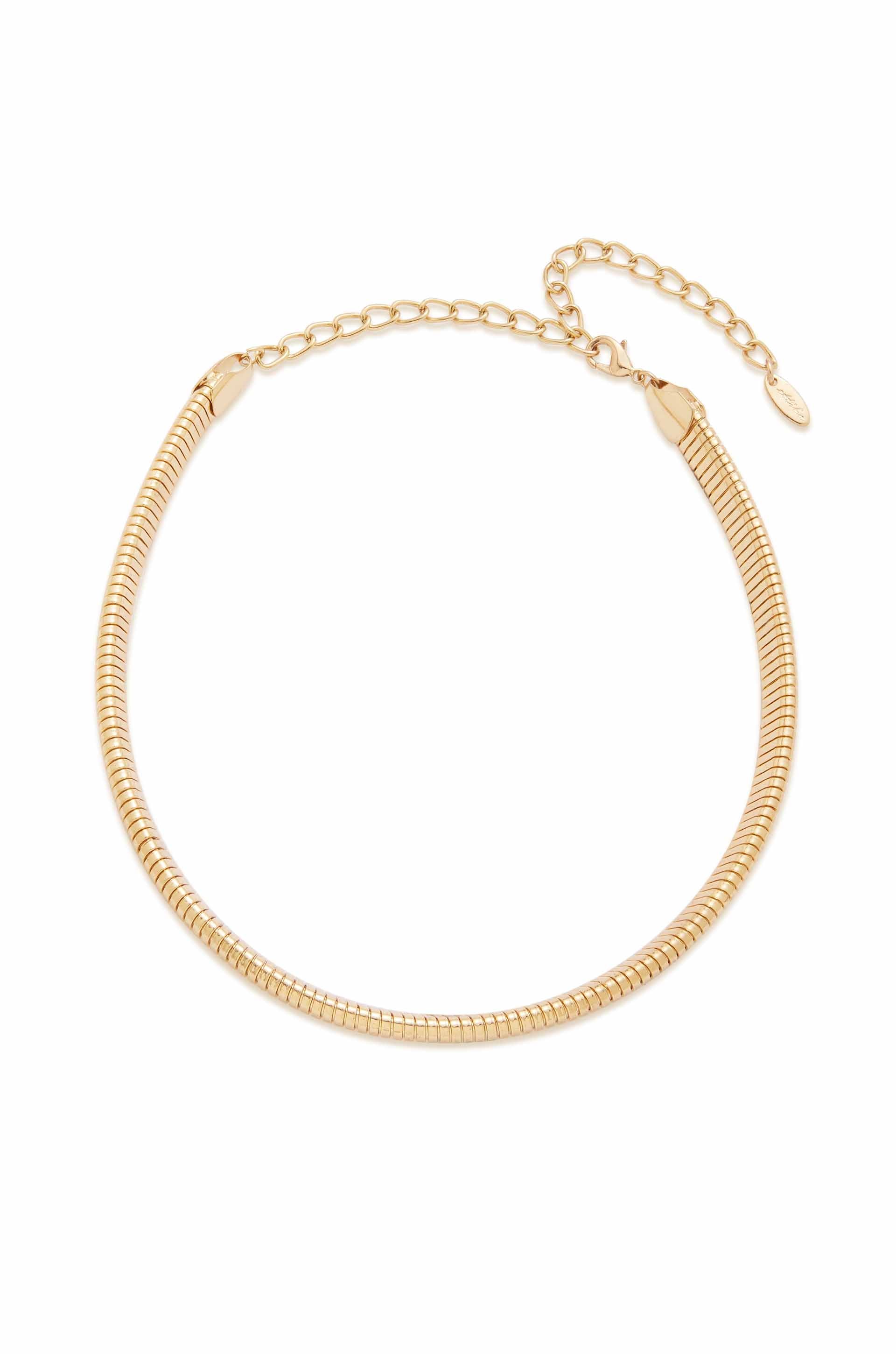 Flex Snake Chain Necklace 18k Gold Plated