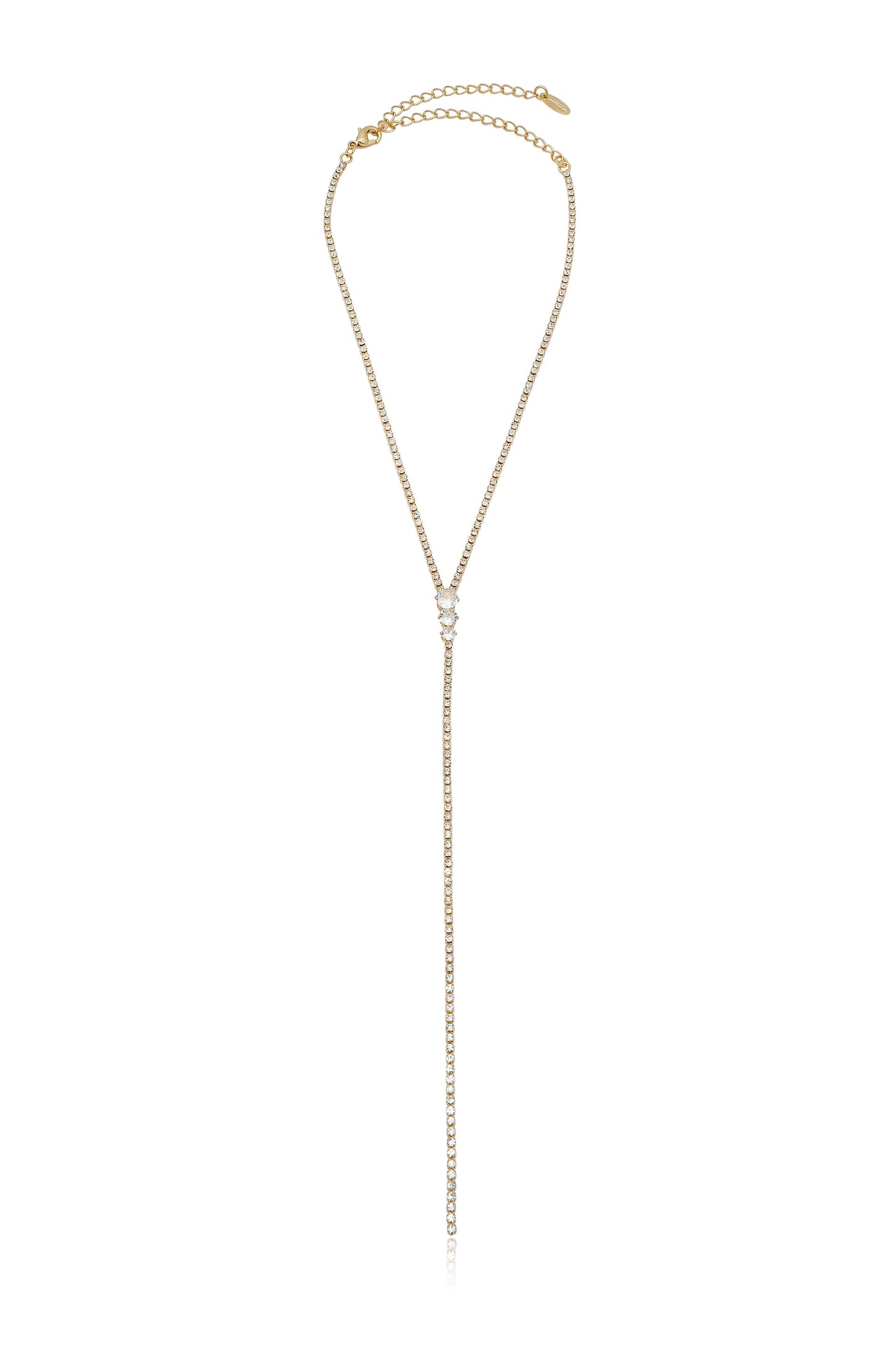 Crystal Strip Lariat full
