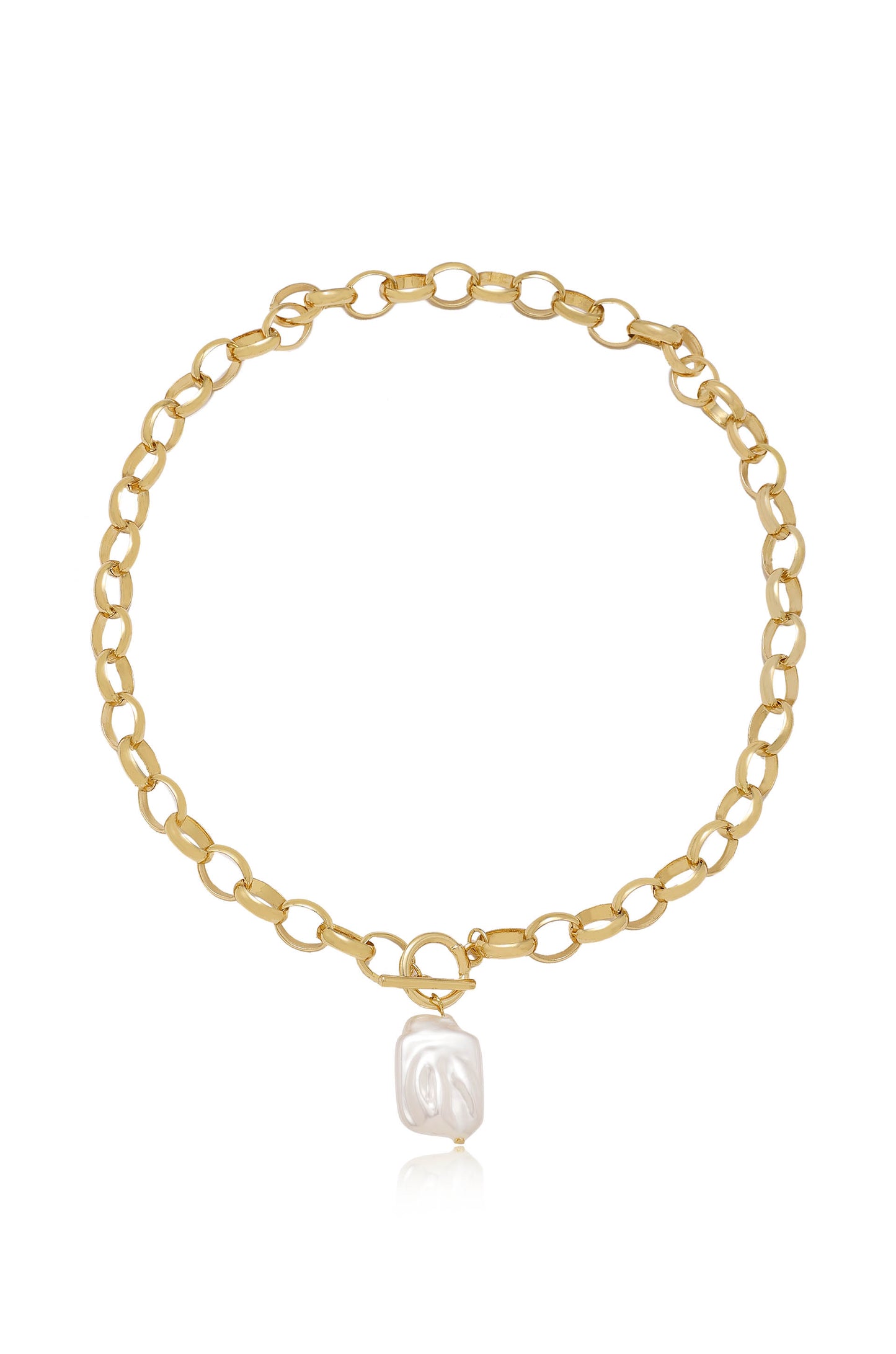Edge of Water Pearl Pendant Necklace