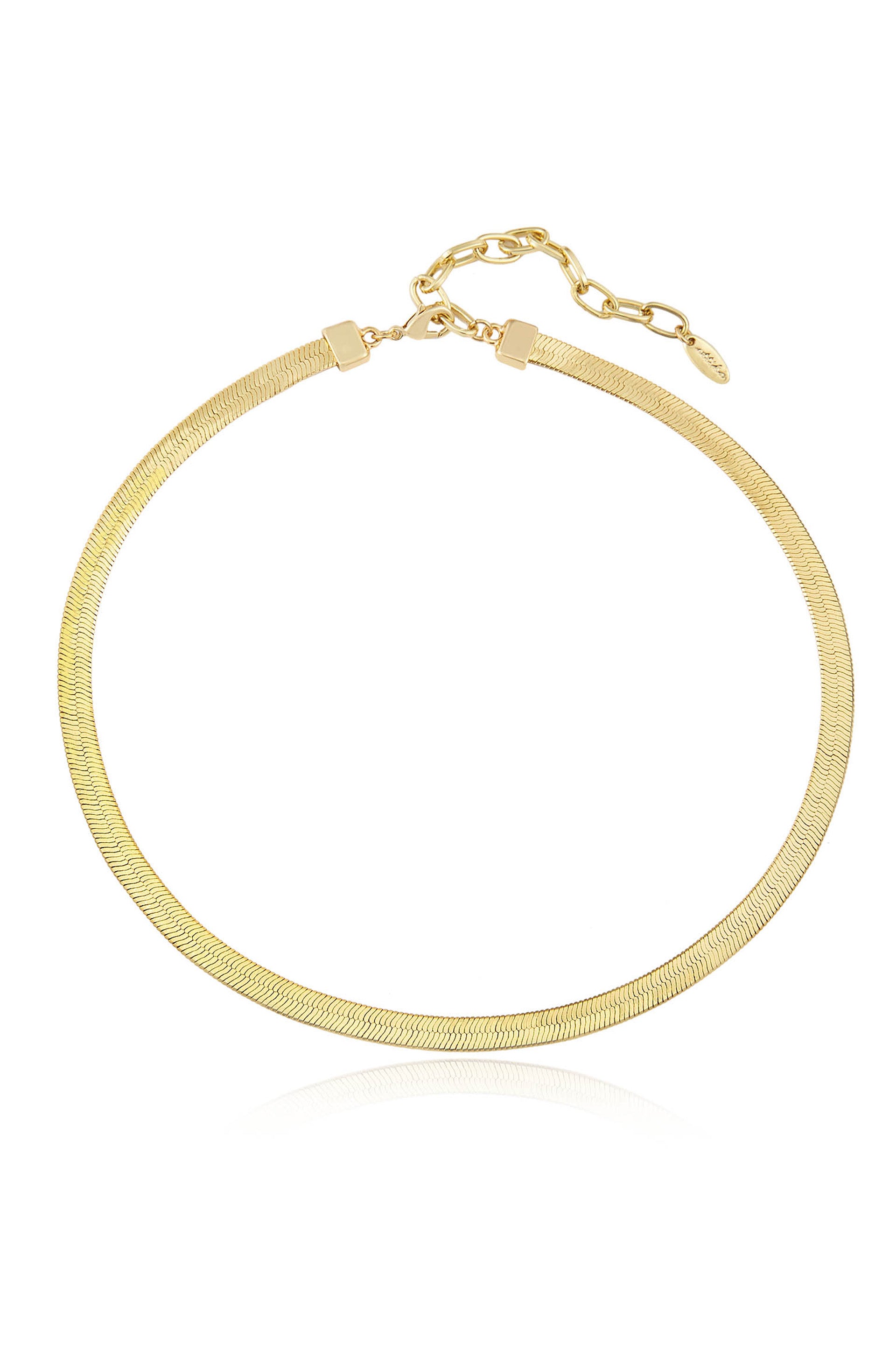 18k gold flat deals chain