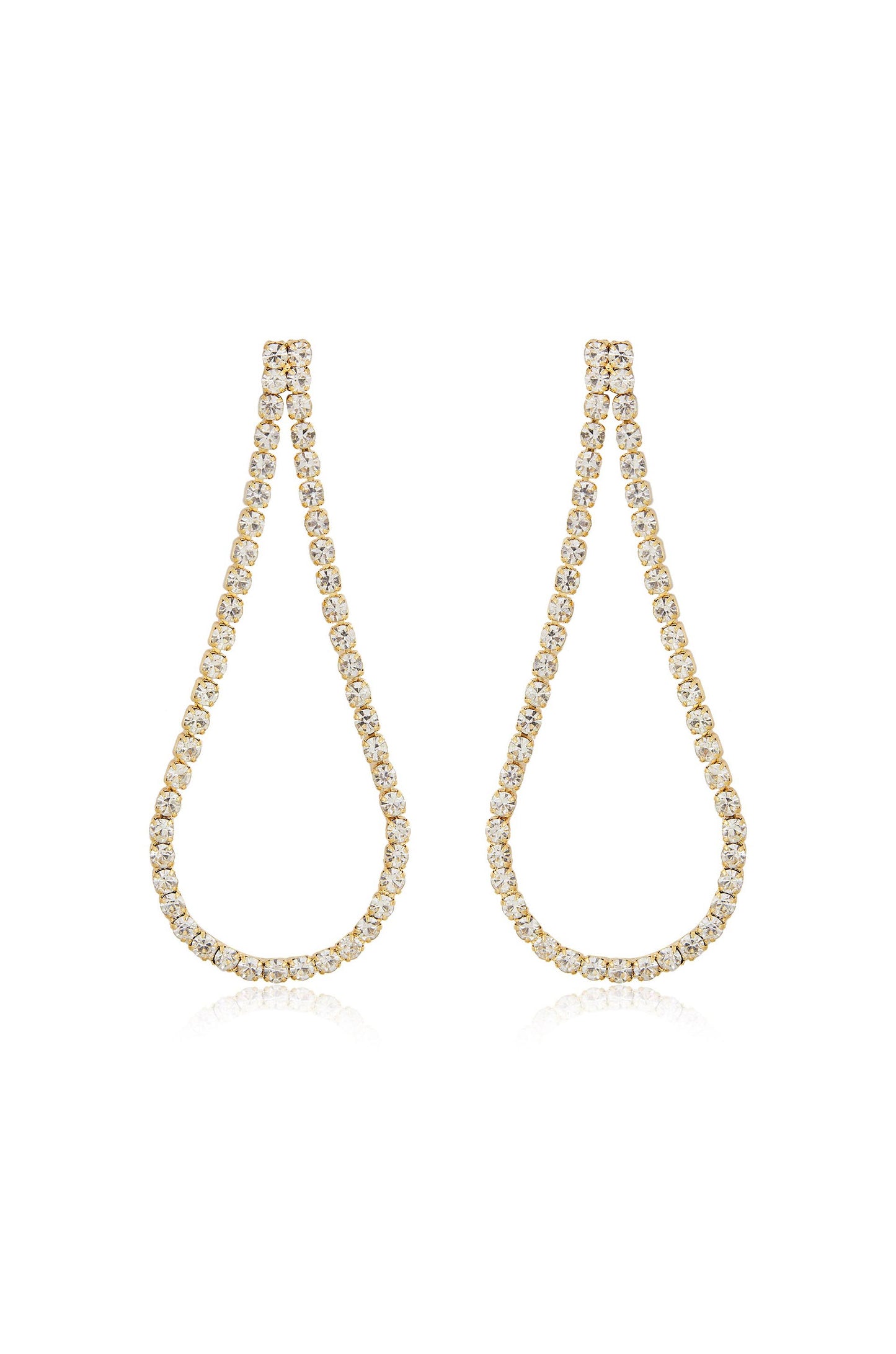 Sparkle Droplet 18k Gold Plated Earrings