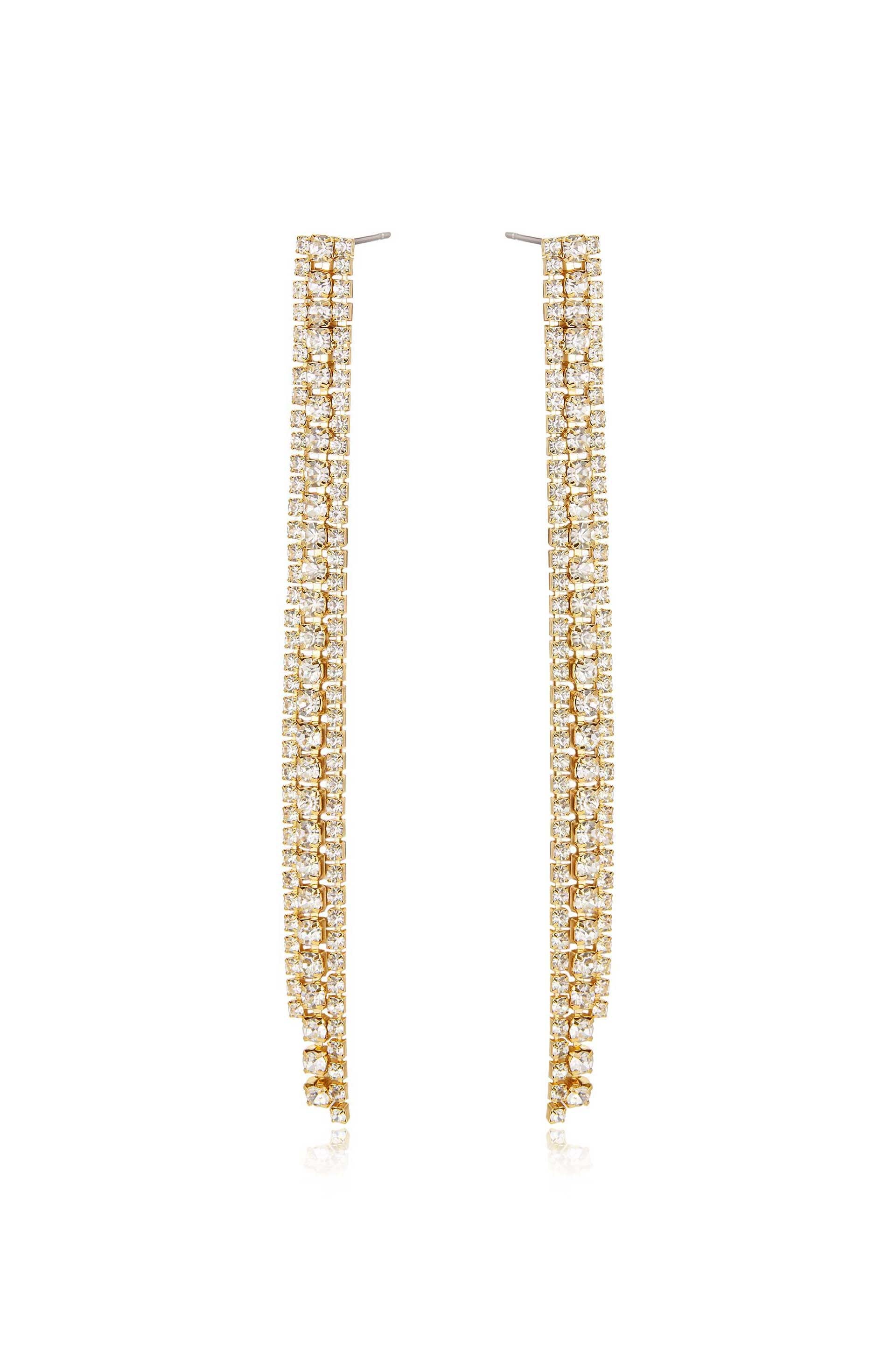 Your Moment Crystal Dangle Earrings side