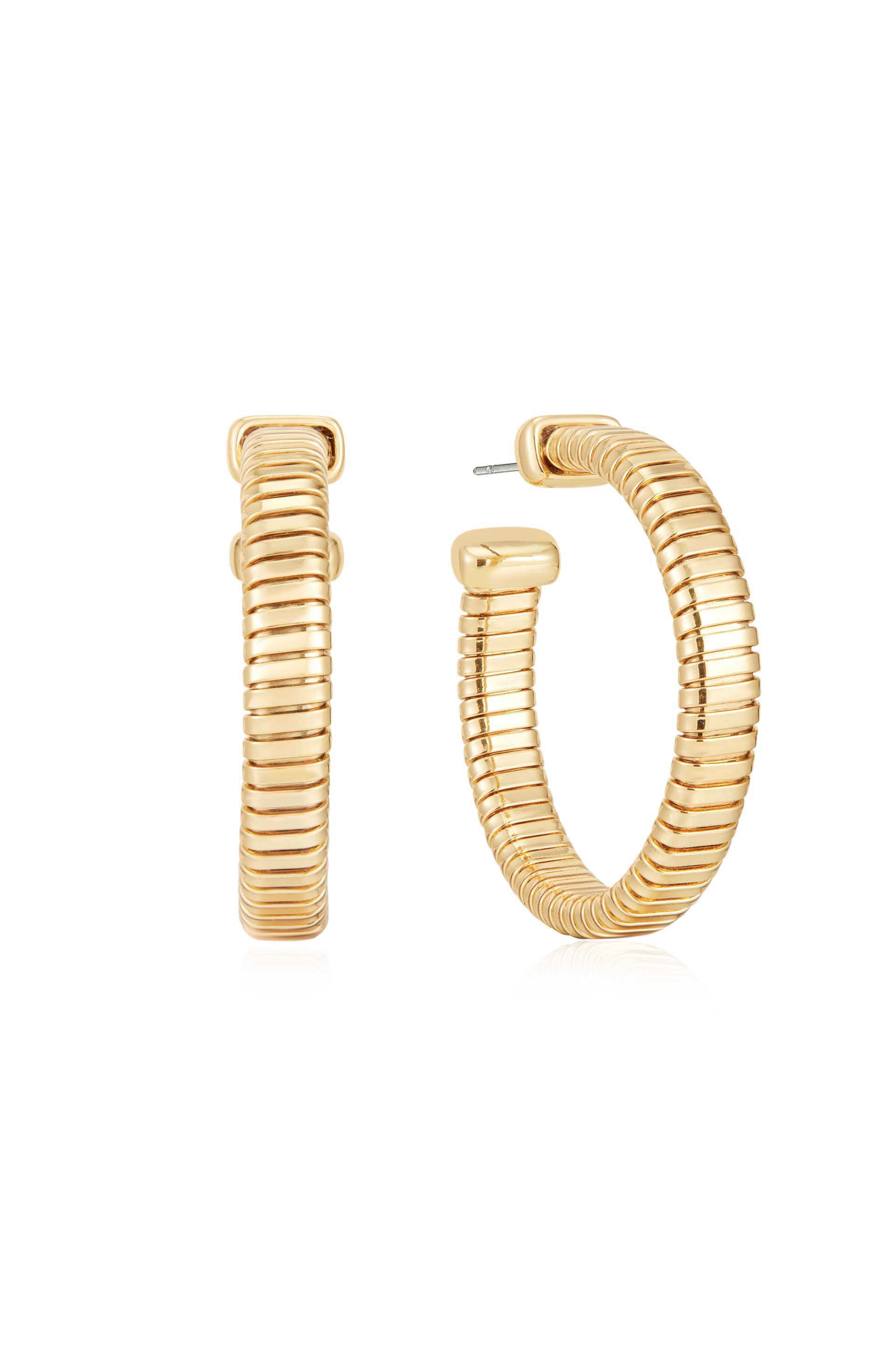 Flex Hoops 18k Gold Plated