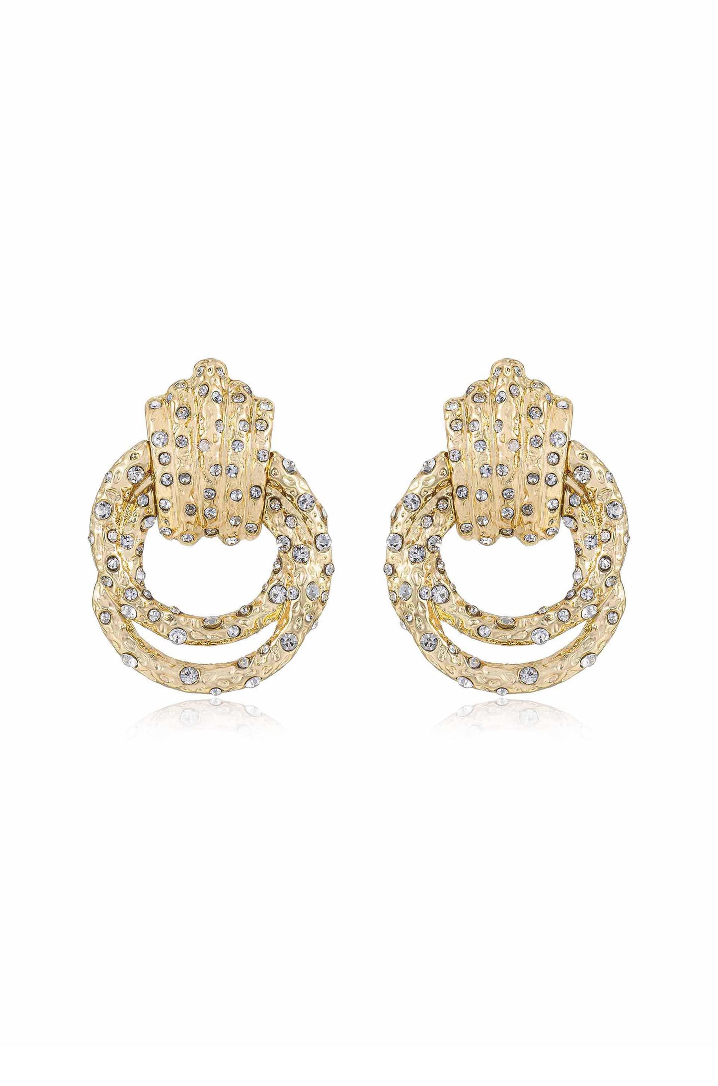 Only Royalty 18k Gold Plated Crystal Earrings
