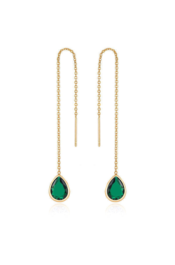 Barely There Chain and Crystal Dangle Earrings