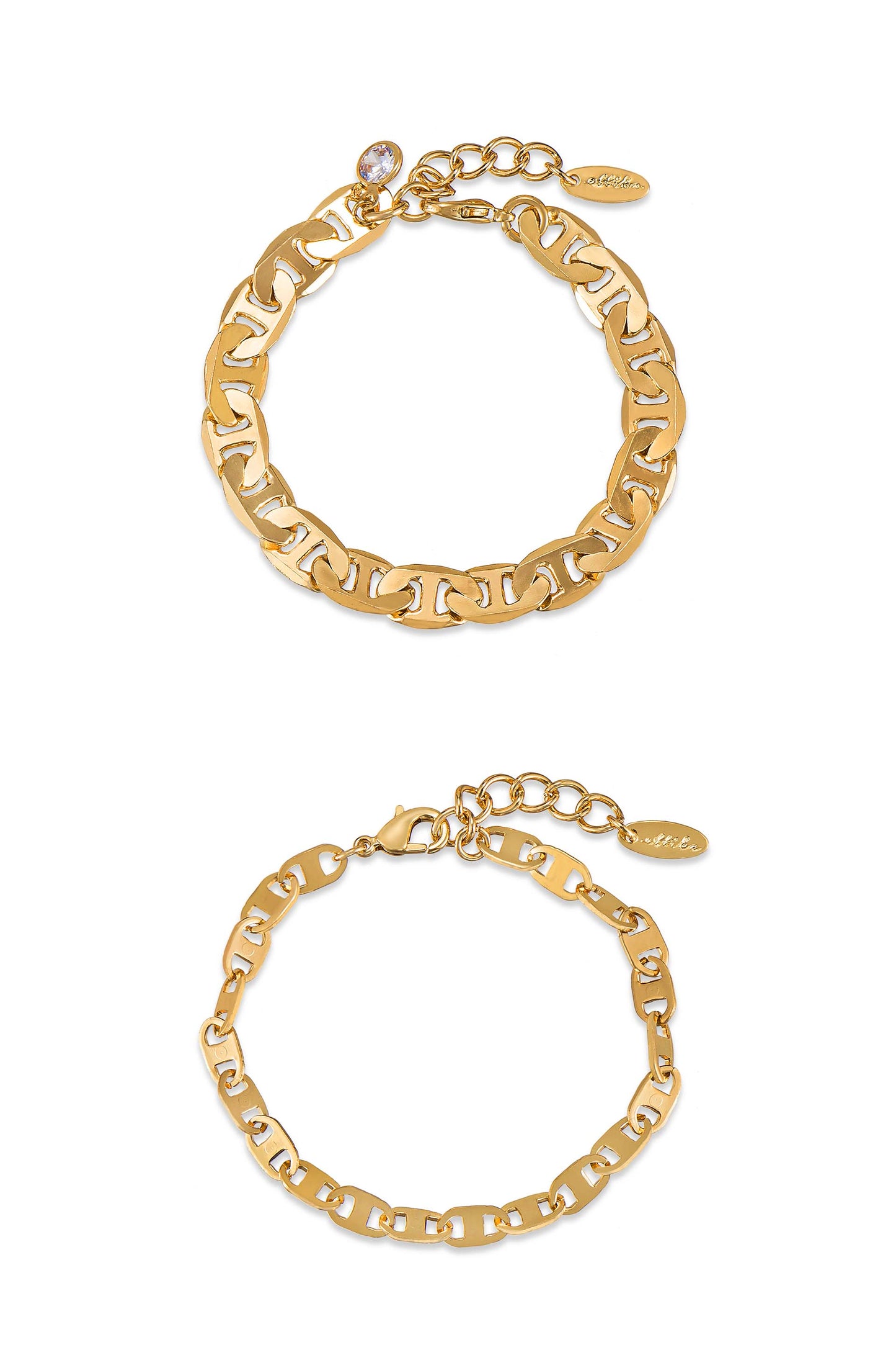 Magic Hour Bracelet Set in gold