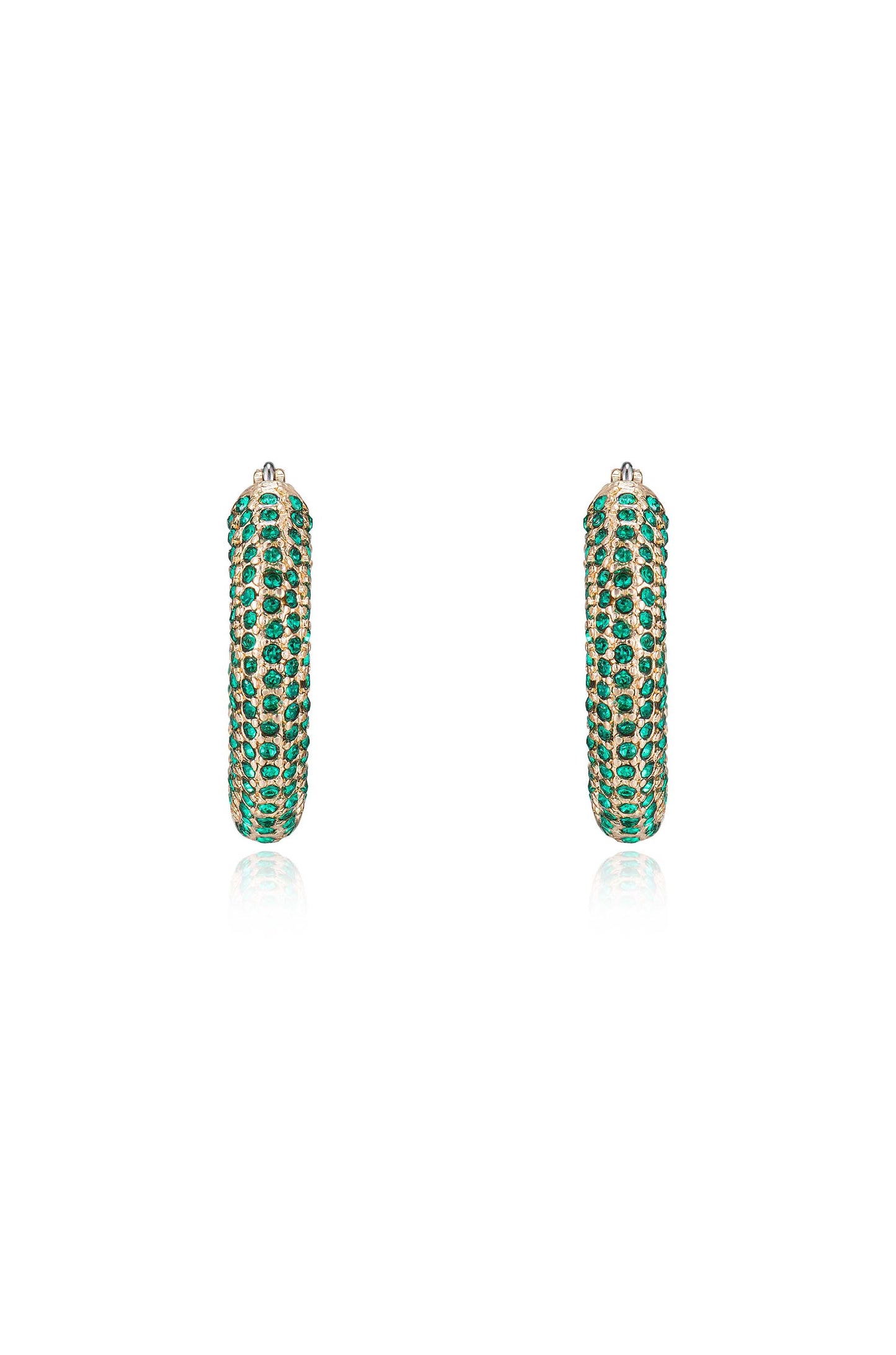 Sparkle Bits Mini Crystal 18k Gold Plated Hoops