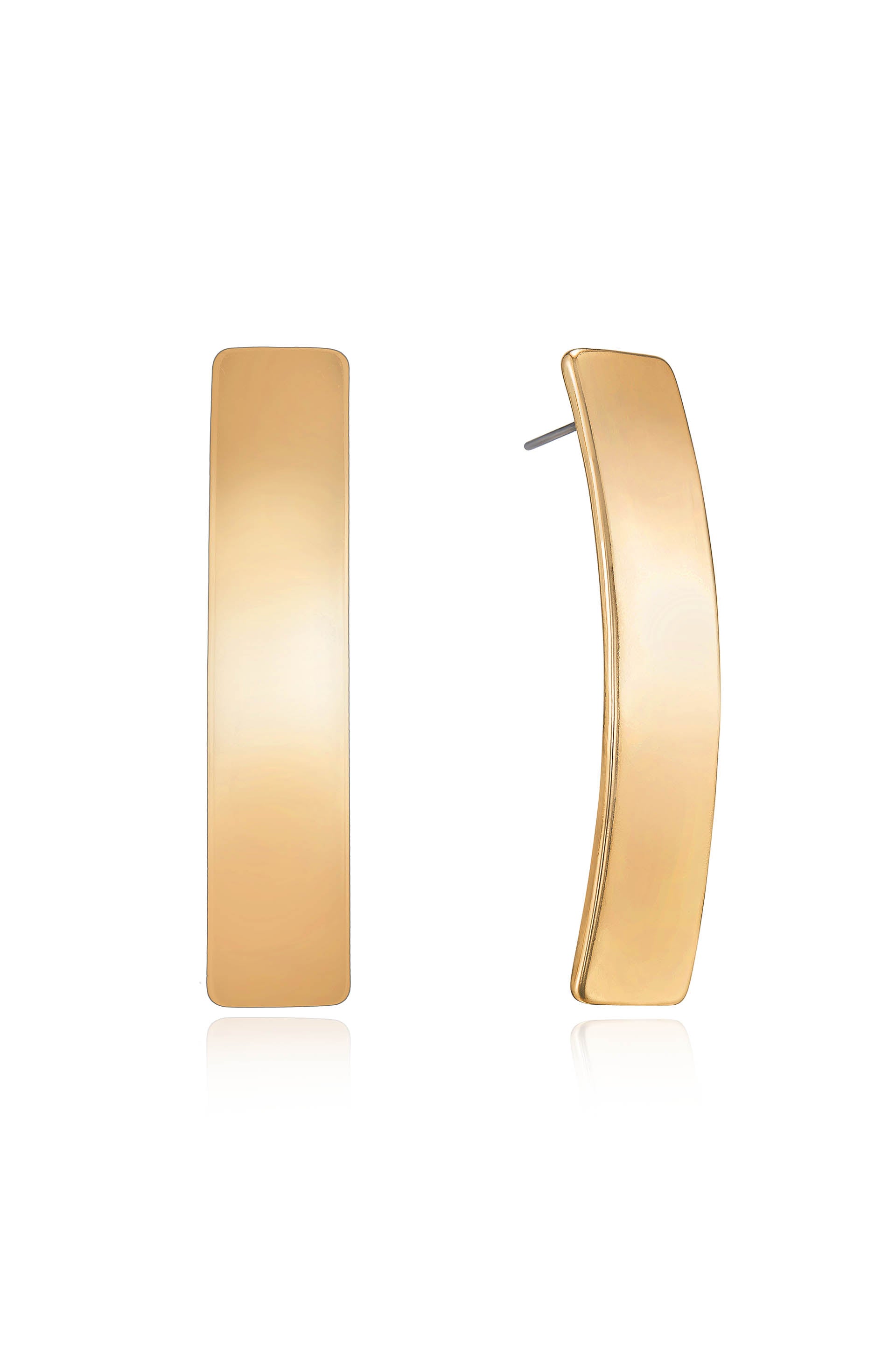 Single Bar Earrings 18k Gold Plated