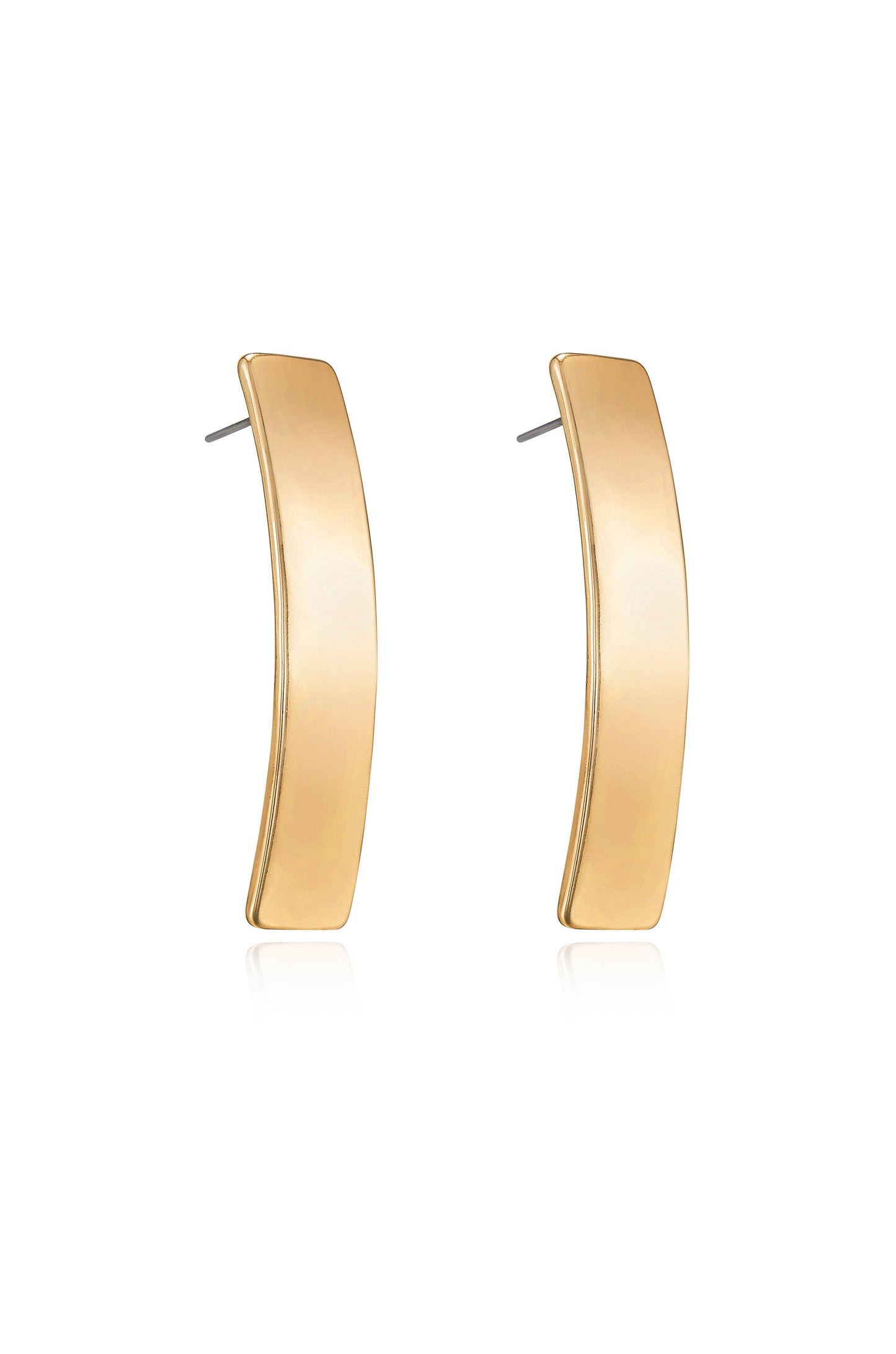 Single Bar Earrings 18k Gold Plated 3