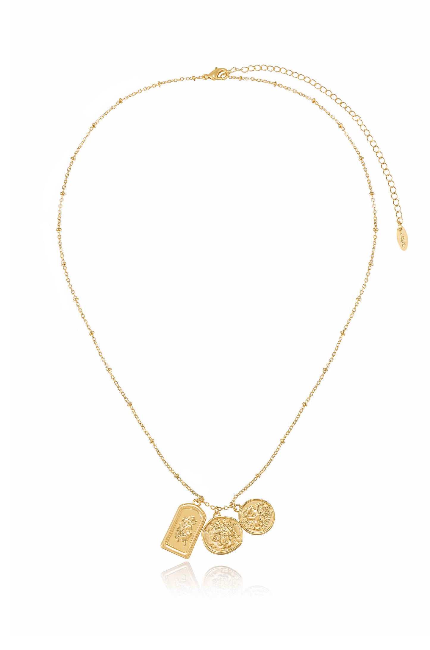 Coin Charms Talisman Necklace full