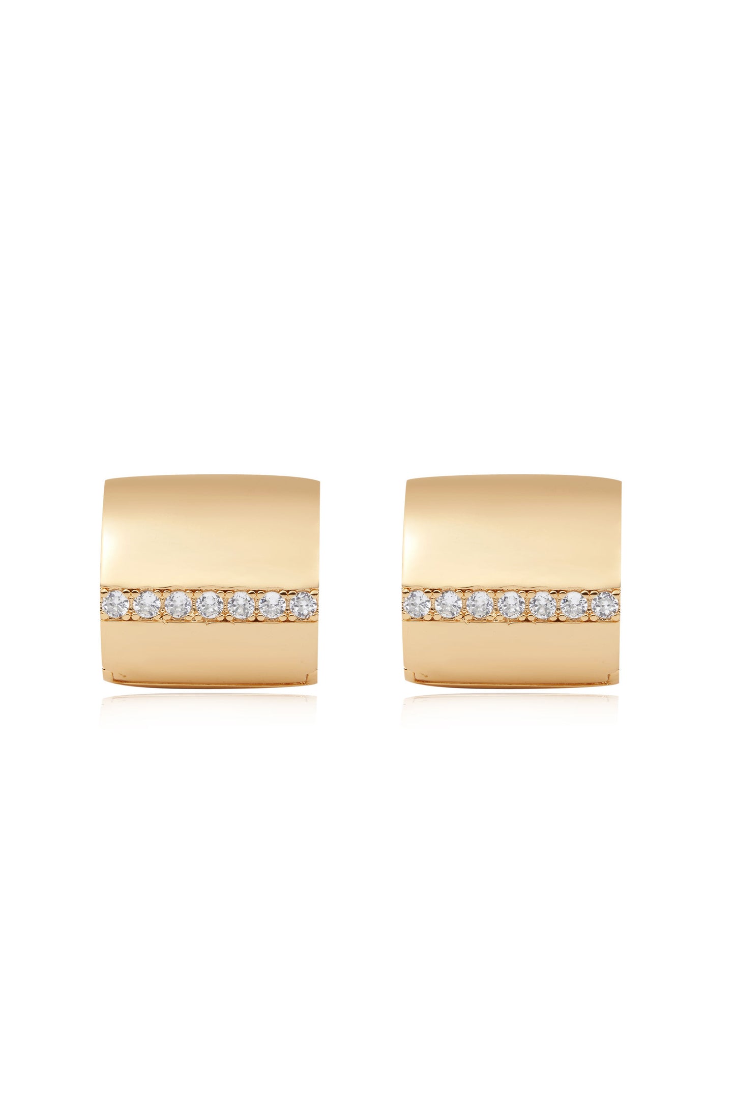 Rolled Up Stud Earrings front