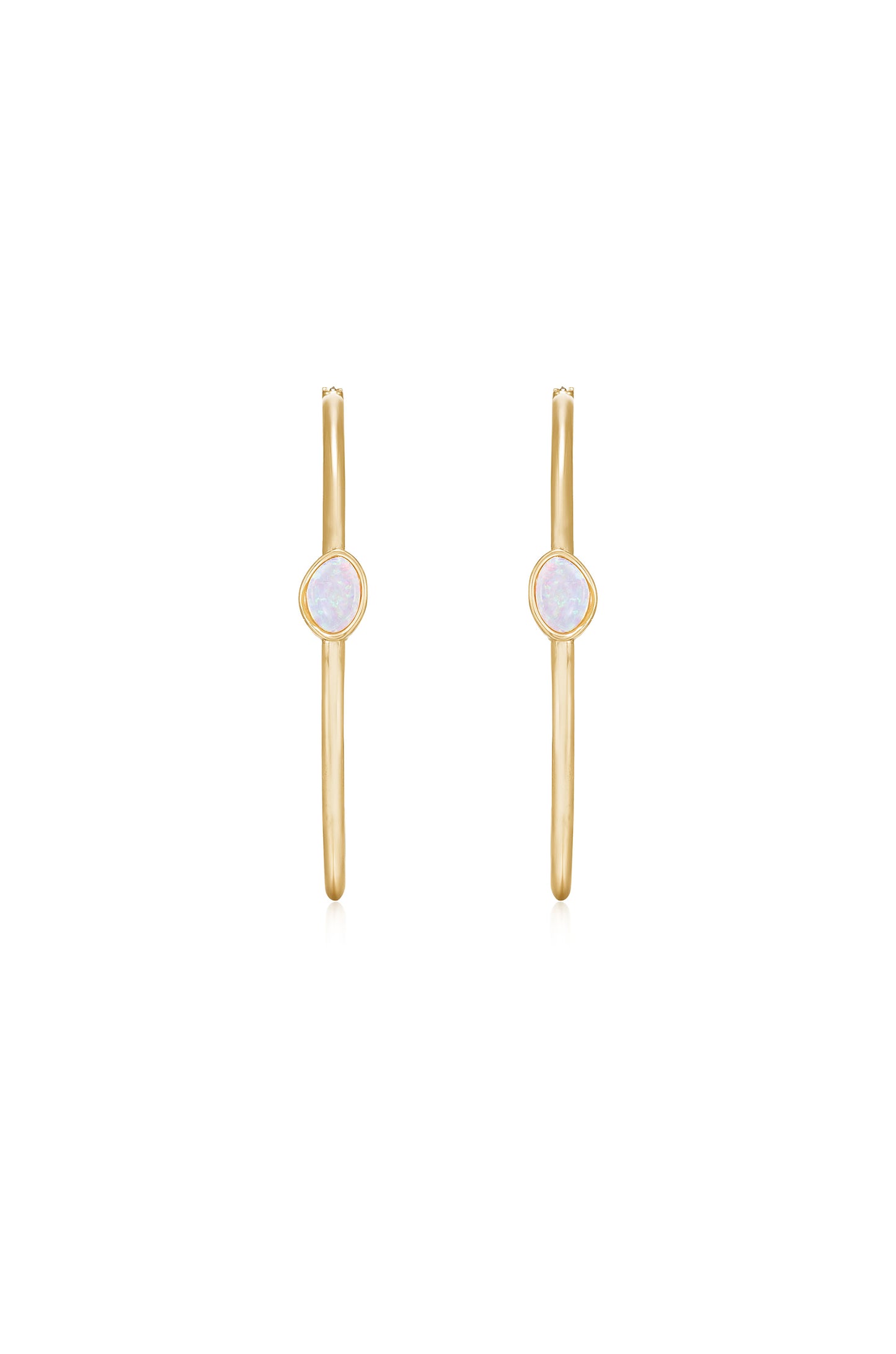 A Drop of Opal Hoop Earrings front