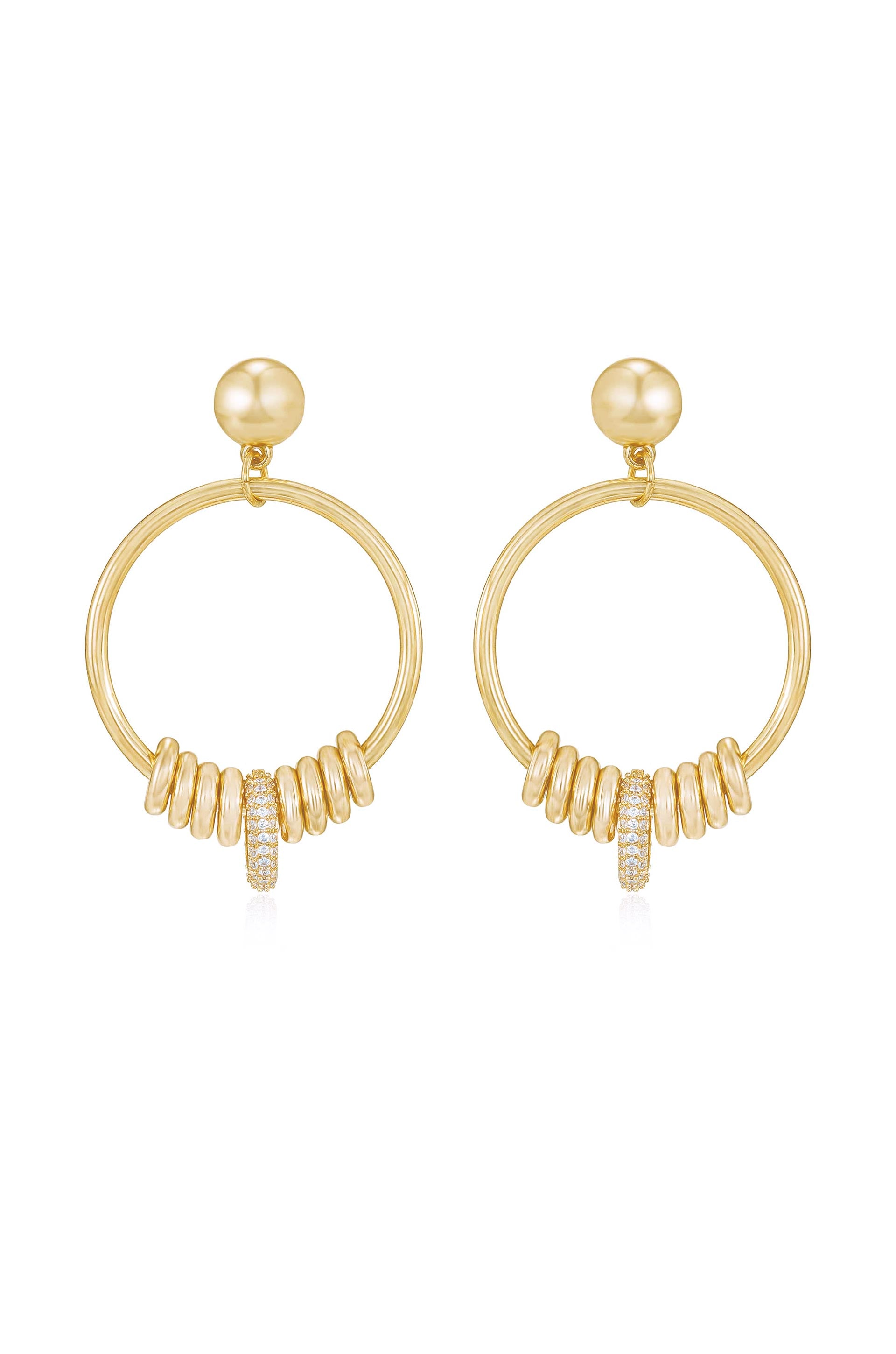 Multi-Ring Slider Earrings