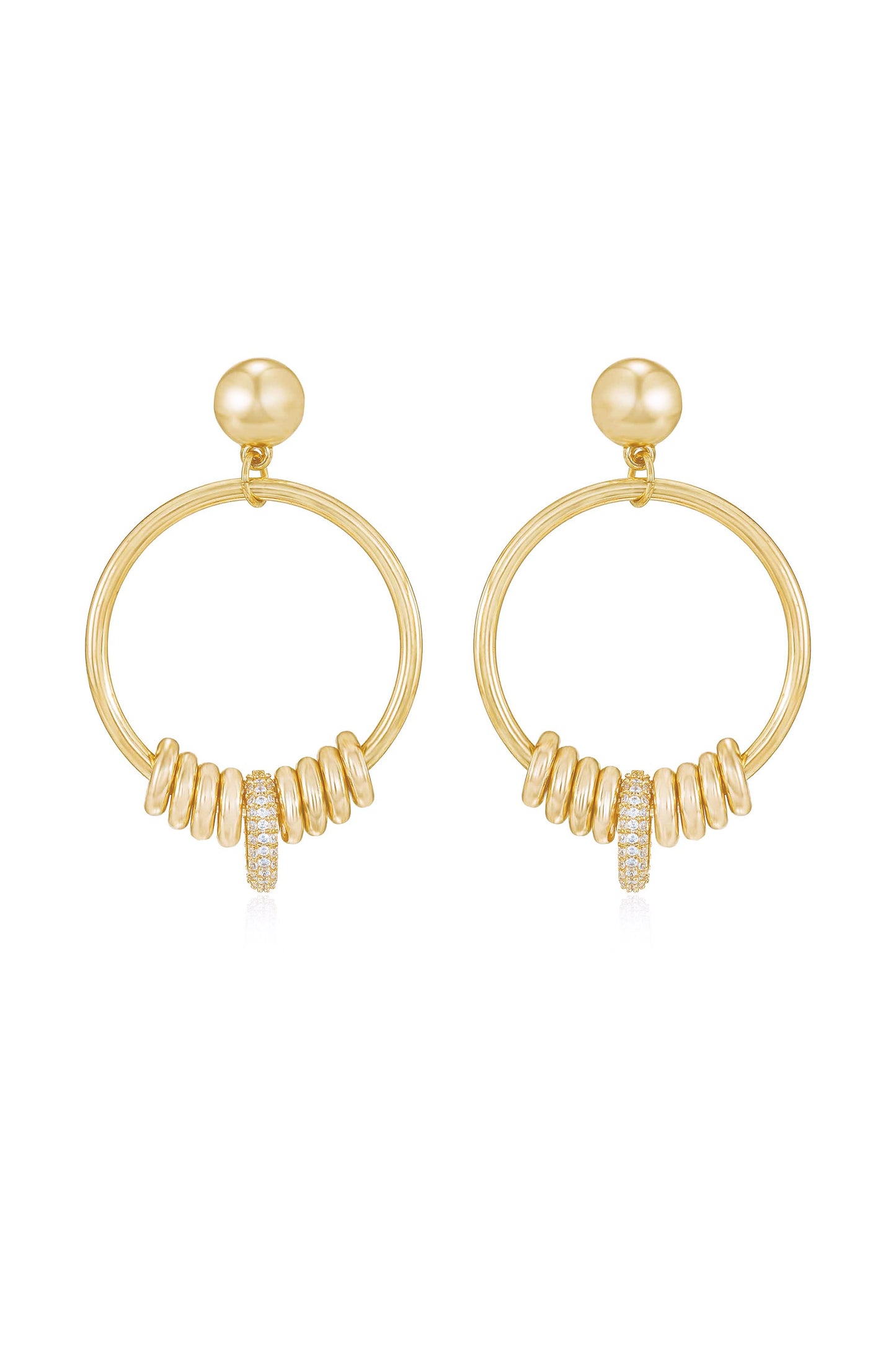 Multi-Ring Slider Earrings