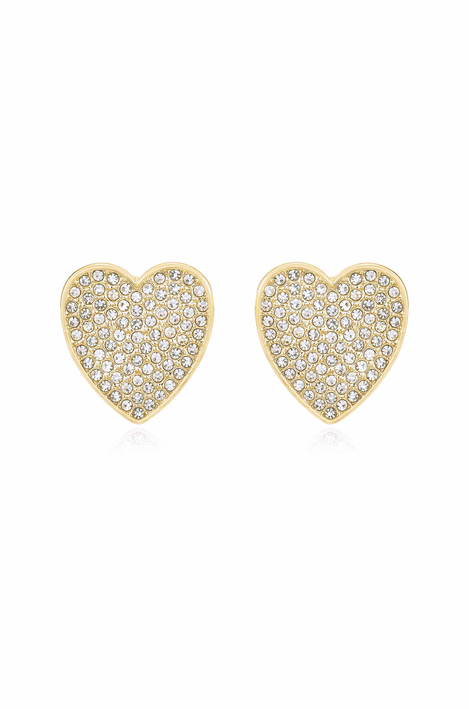 Love On Down Crystal Heart Stud Earrings