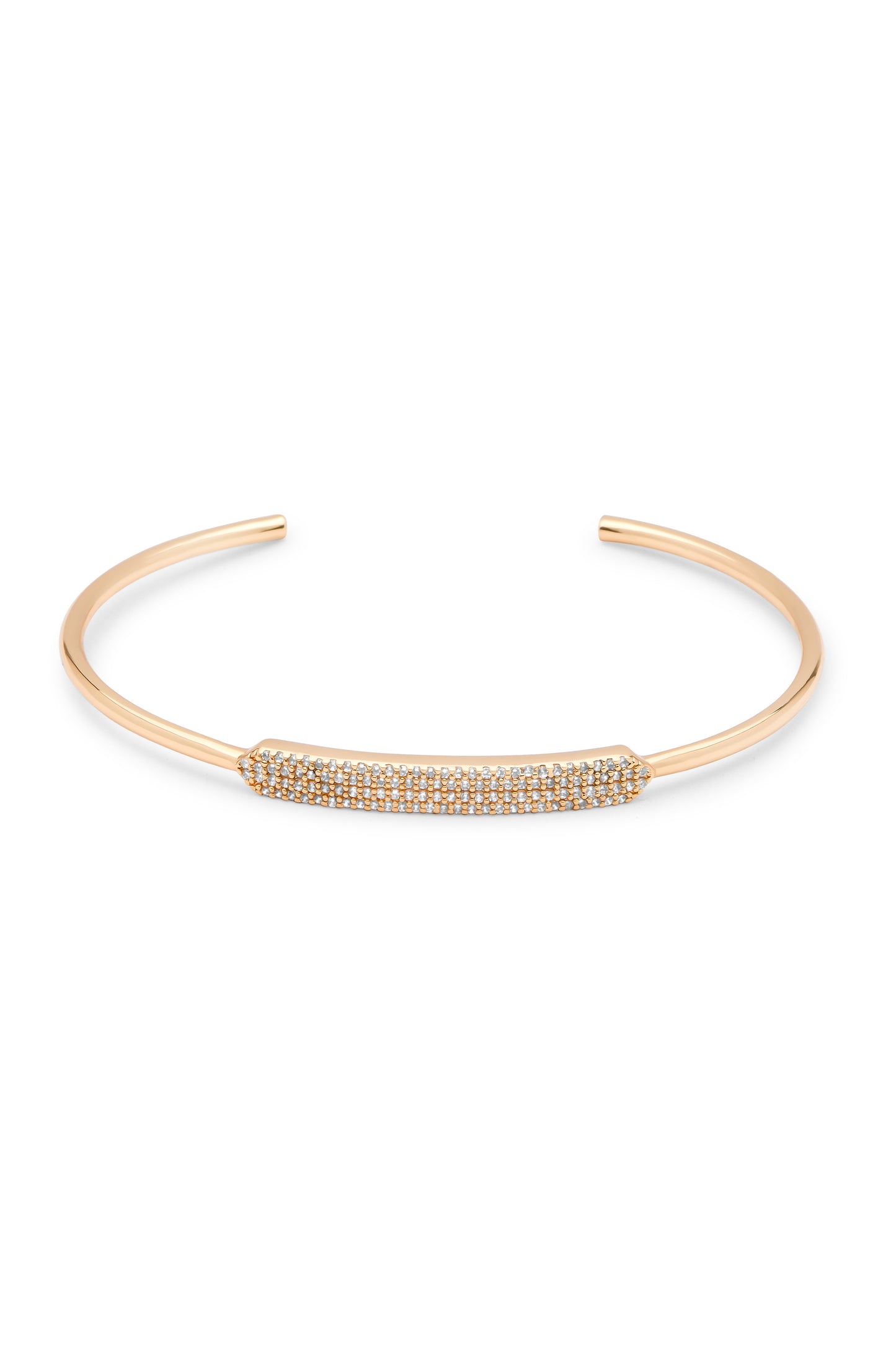 Crystal Pop 18k Gold Plated Cuff Bracelet