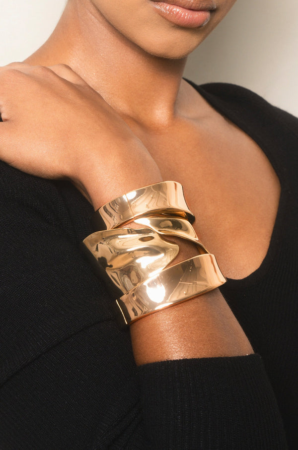 Melted Abstract Cuff Bracelet Second
