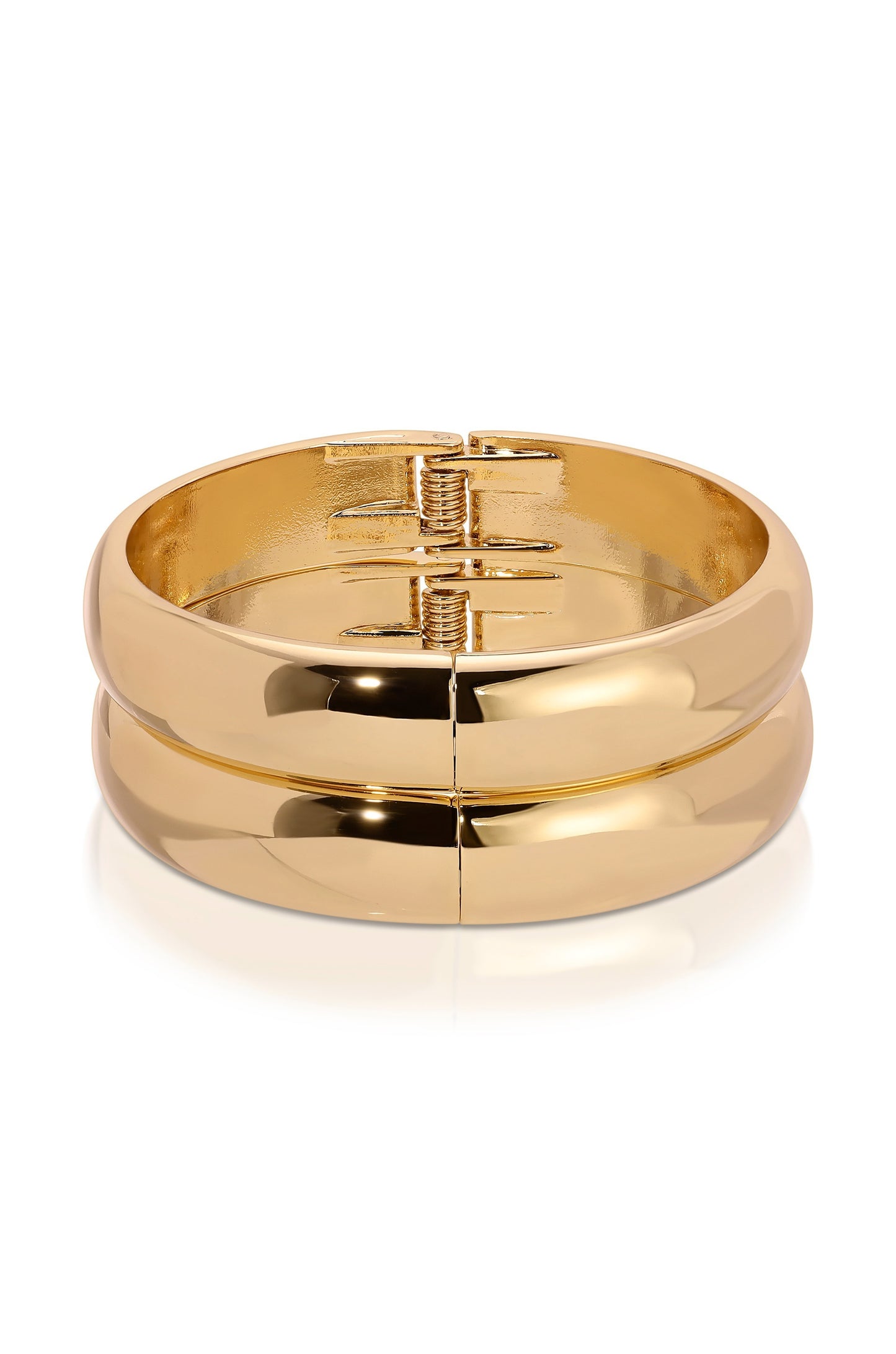 Simple Stack Bangle Set 18k Gold Plated