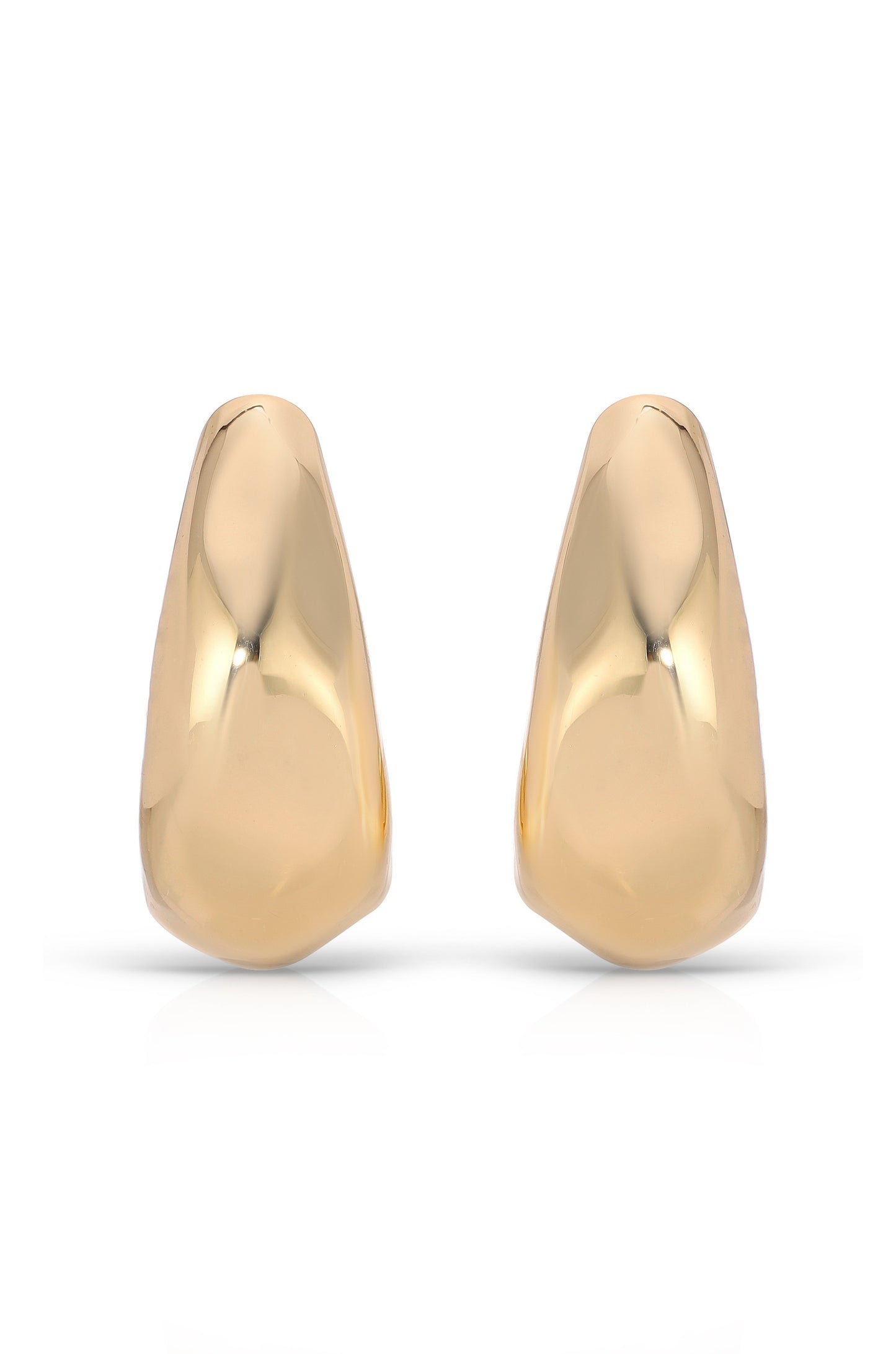 True Golden Hoop Earrings front