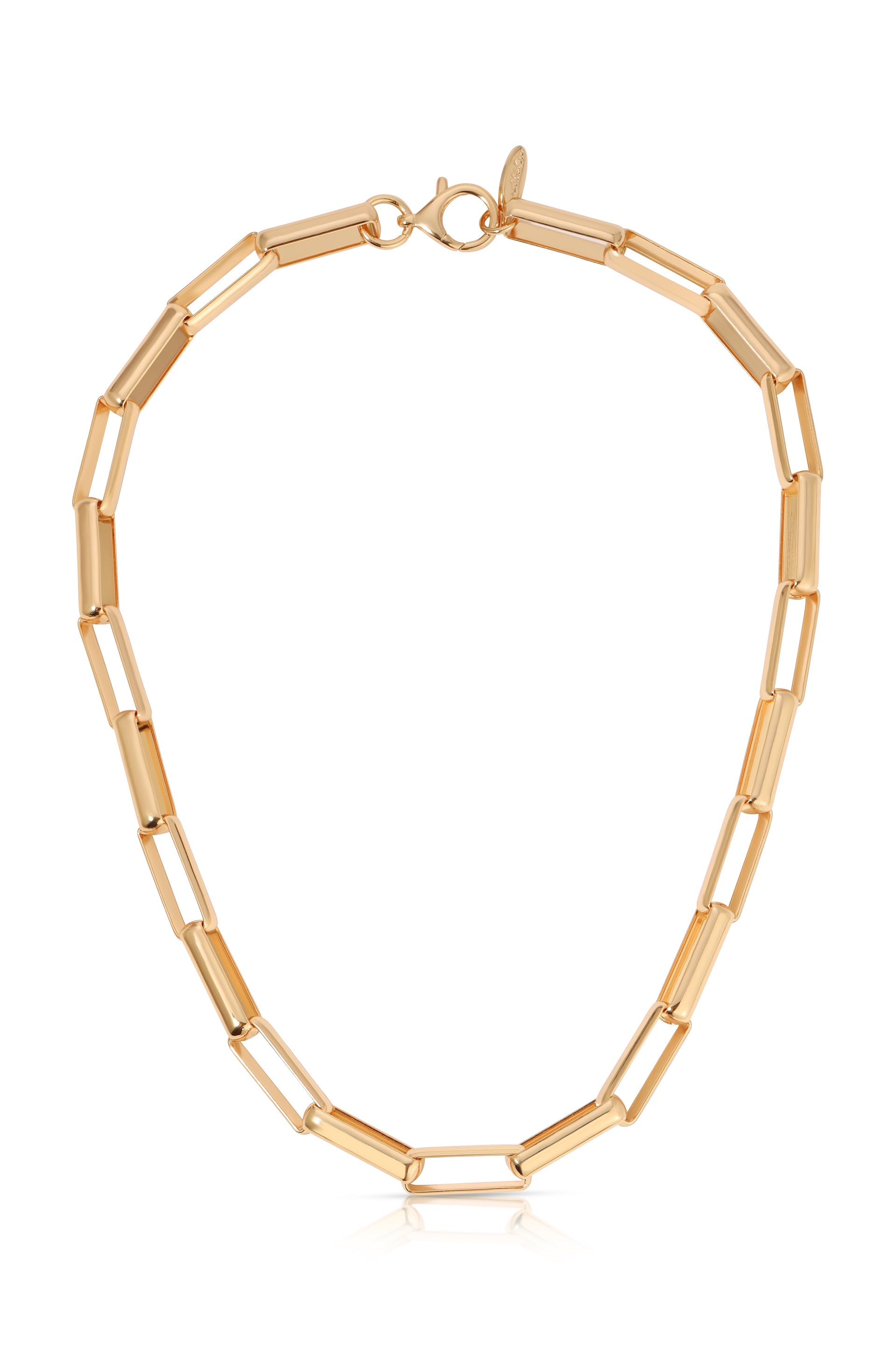 Rectangular Link Necklace full