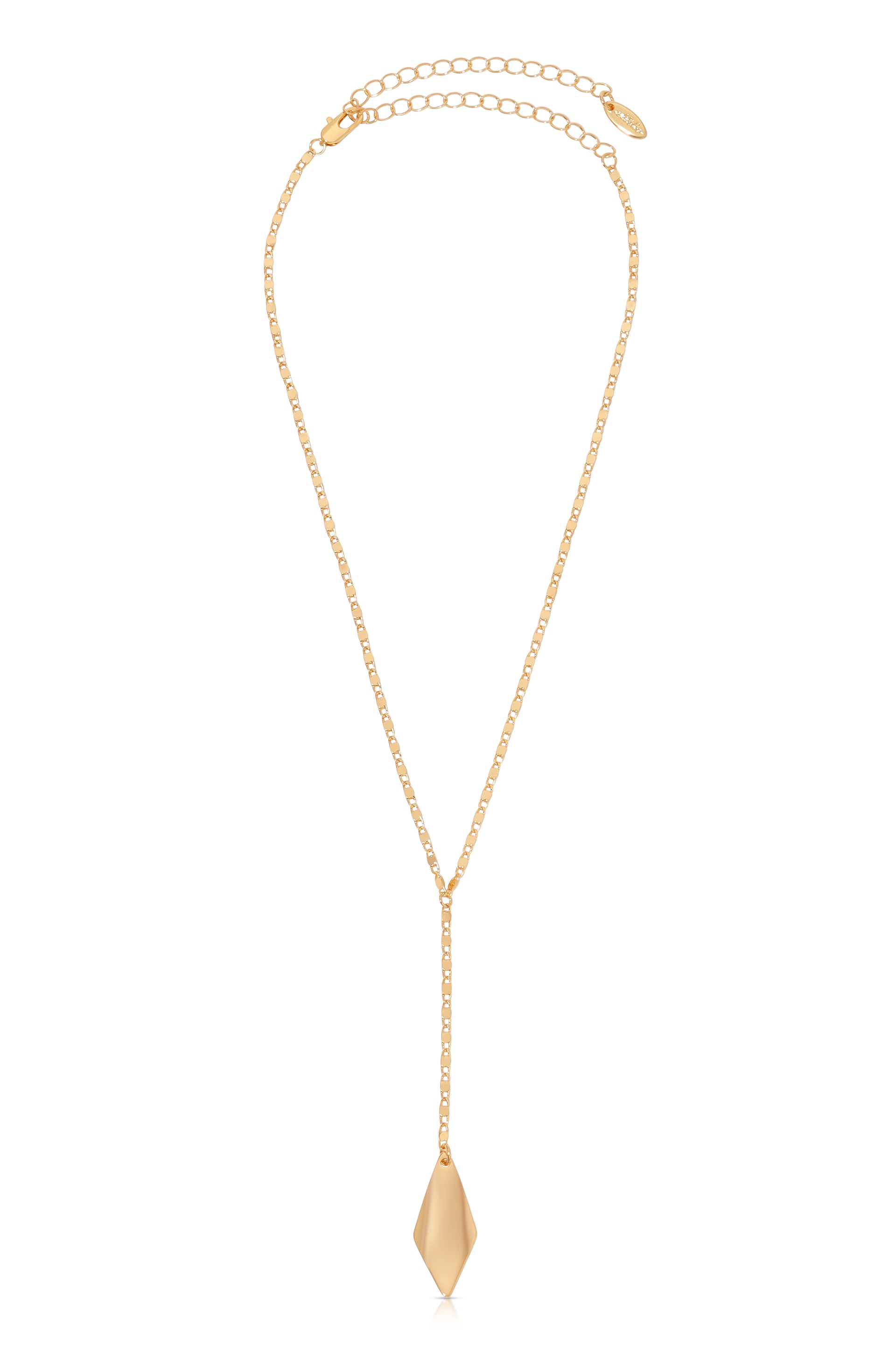 18k Gold Plated Kite Drop Pendant Necklace full