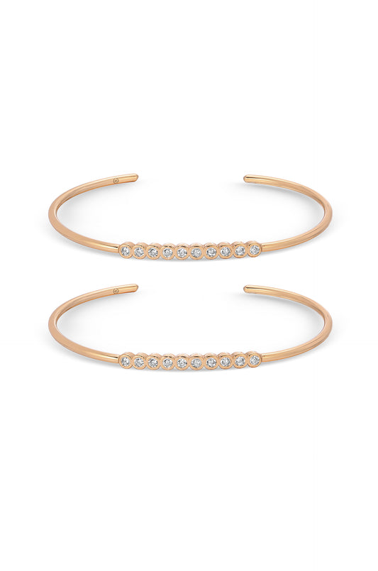 Double Take Crystal Cuff Set