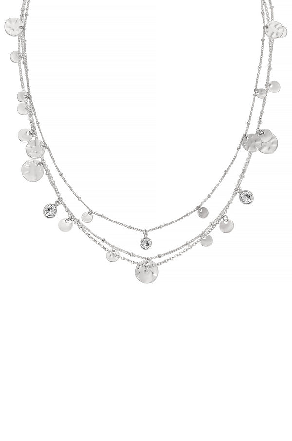 All in Layered Crystal Necklace Set