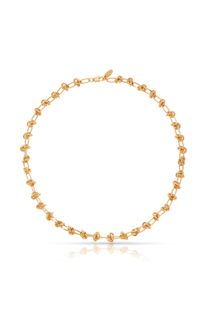 Knotted Chain 18k Gold Plated Choker