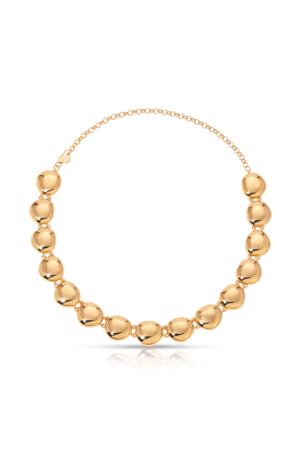 Polished Pebble Choker Necklace
