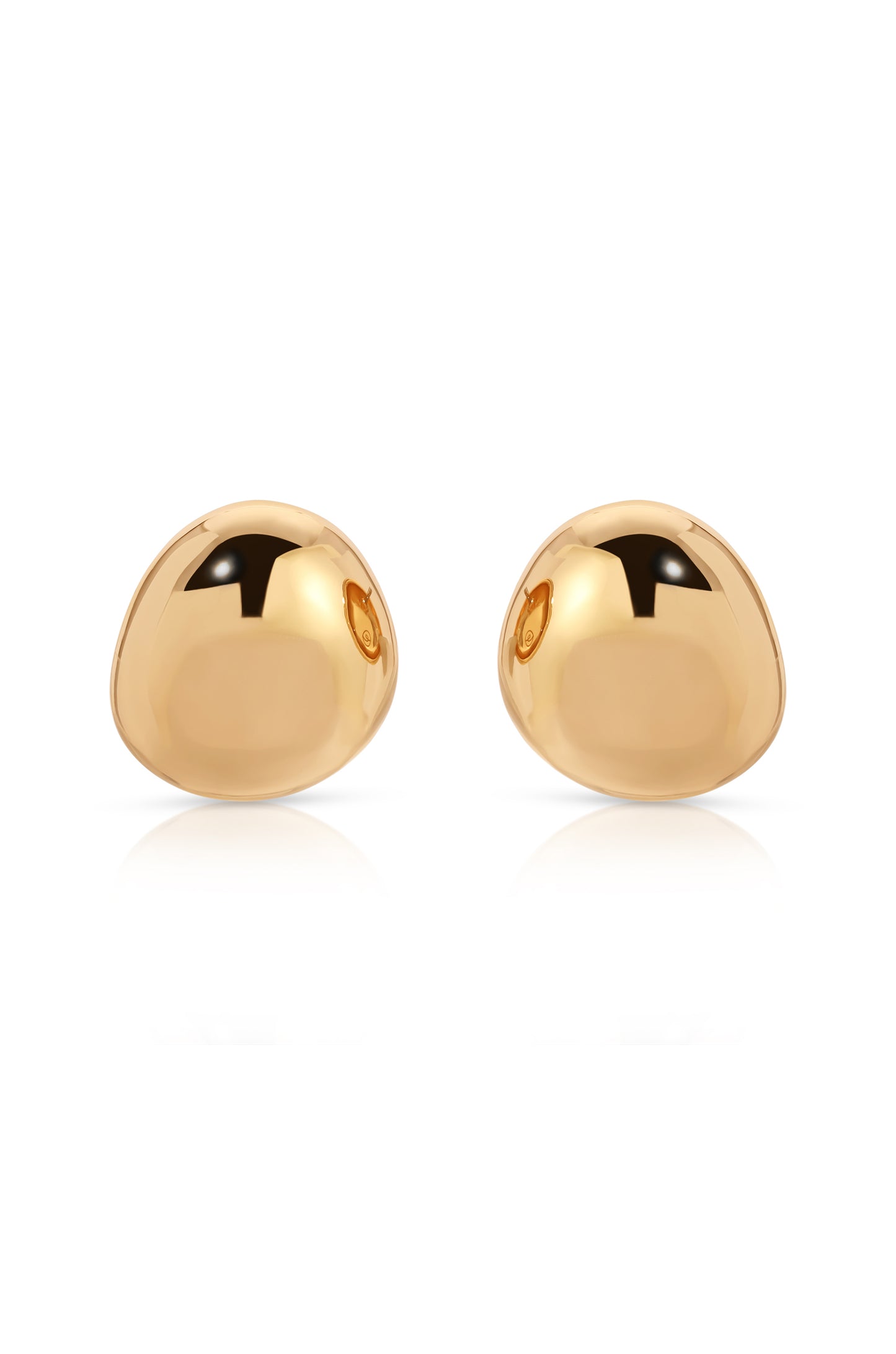 Polished Pebble Stud Earrings