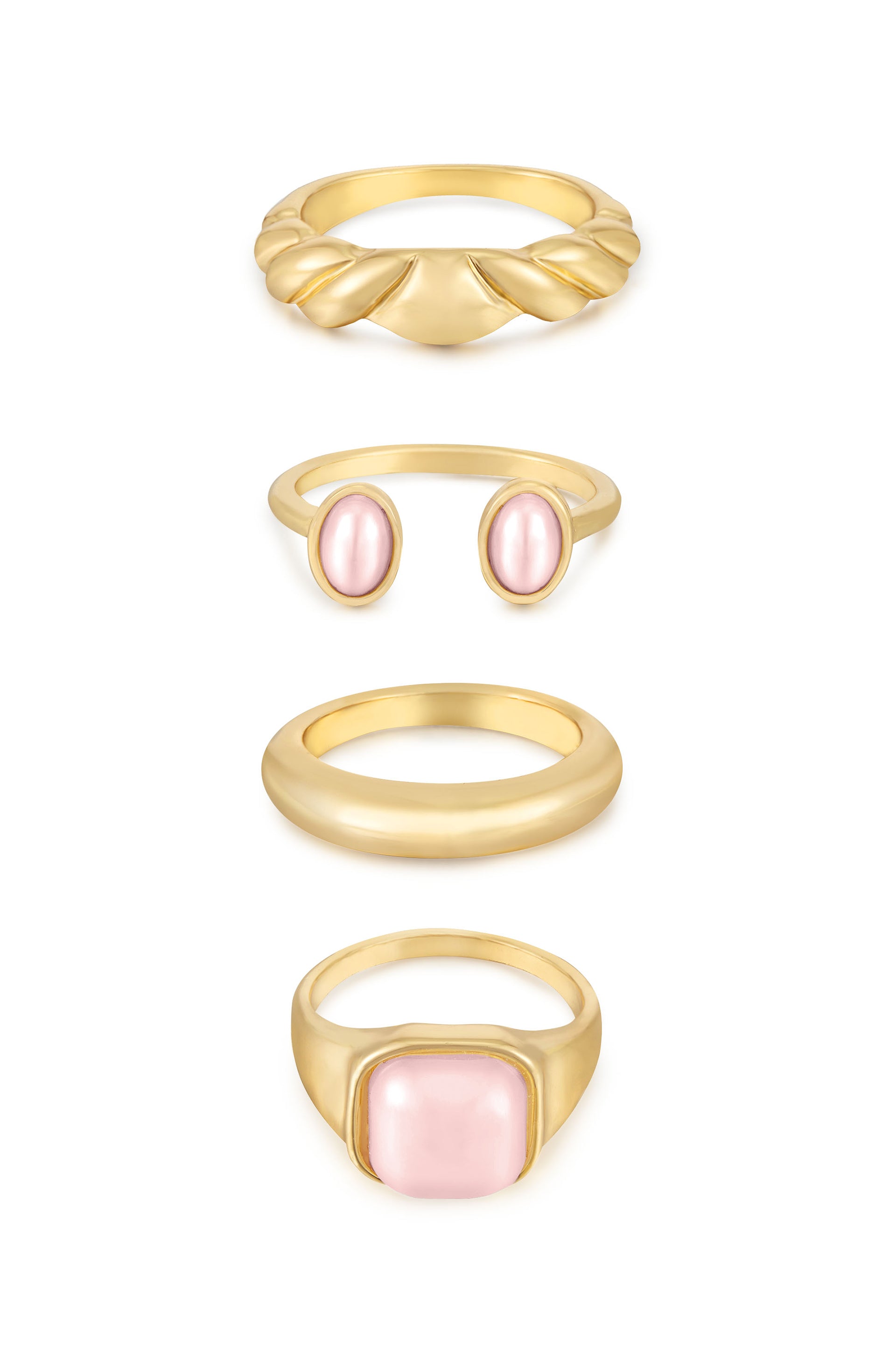 Ultimate Babe Ring Set in pink