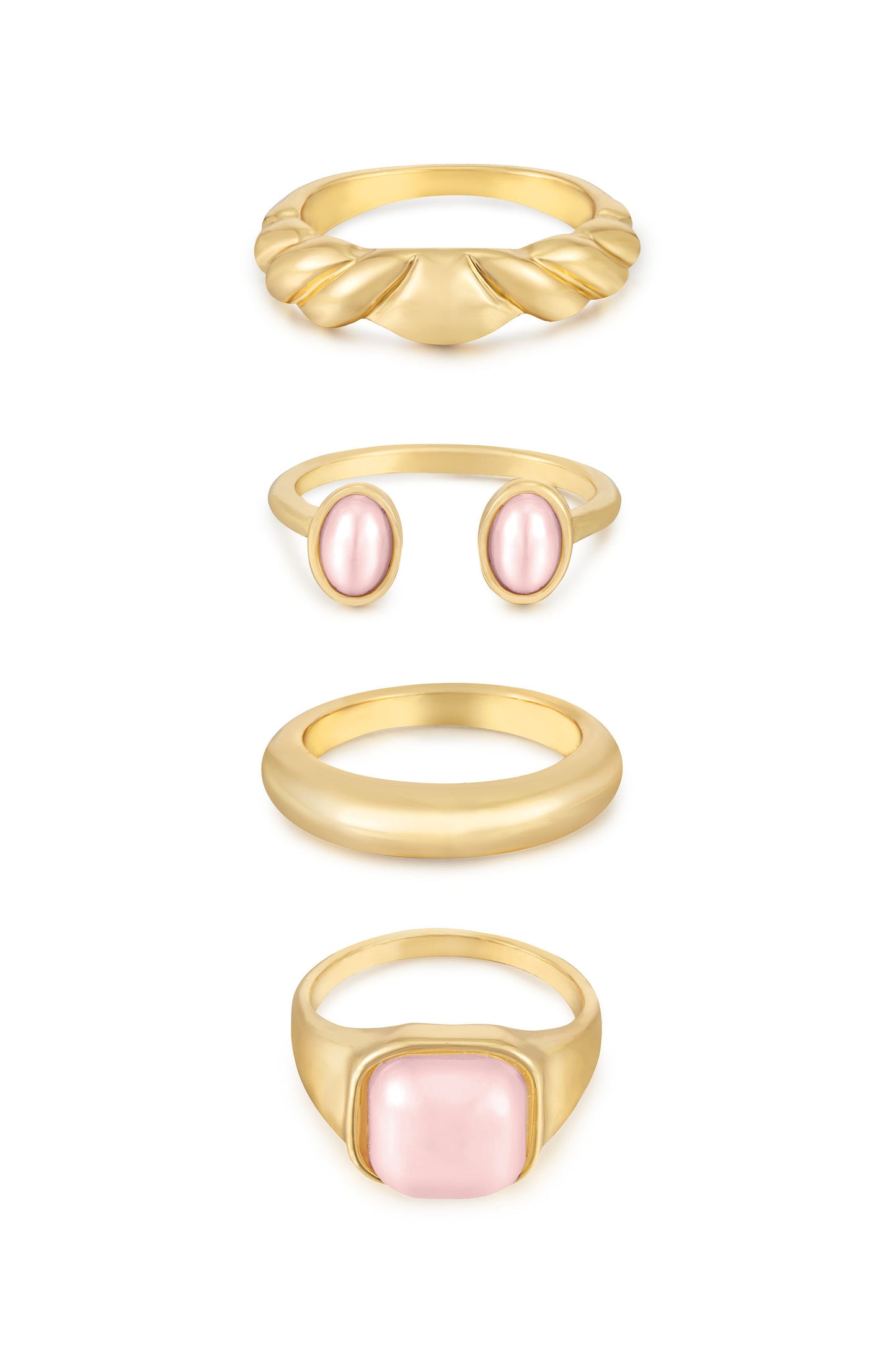Ultimate Babe Ring Set in pink