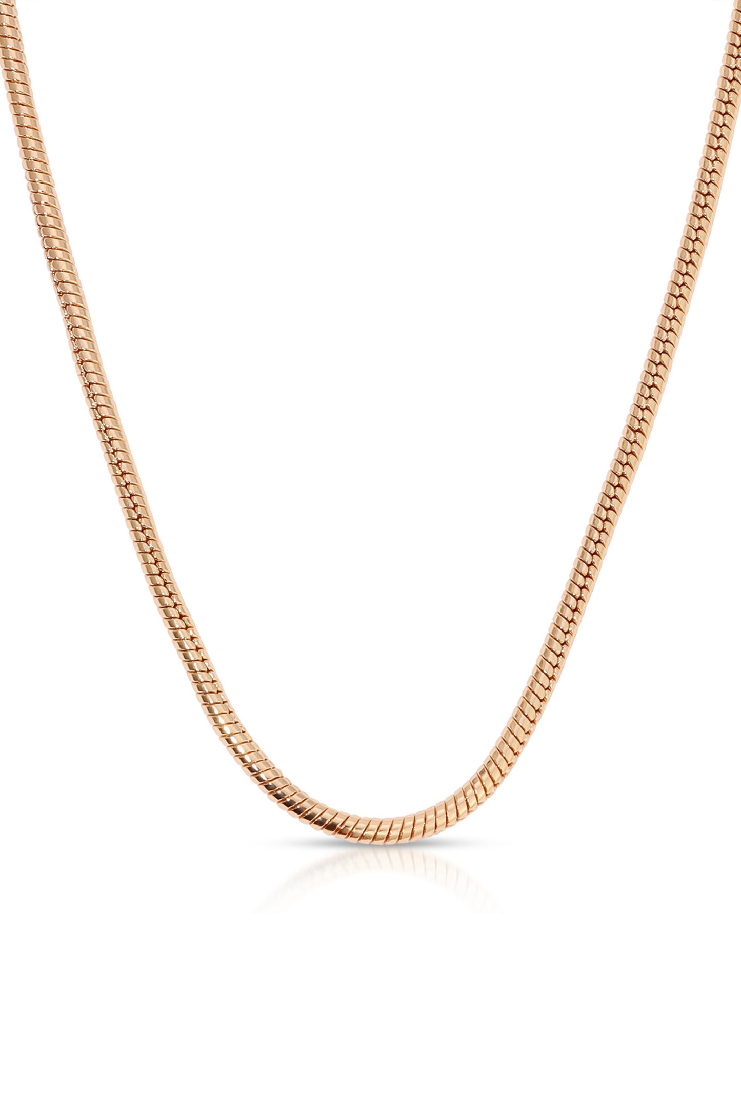 Classic 18k Gold Plated Snake Chain Necklace