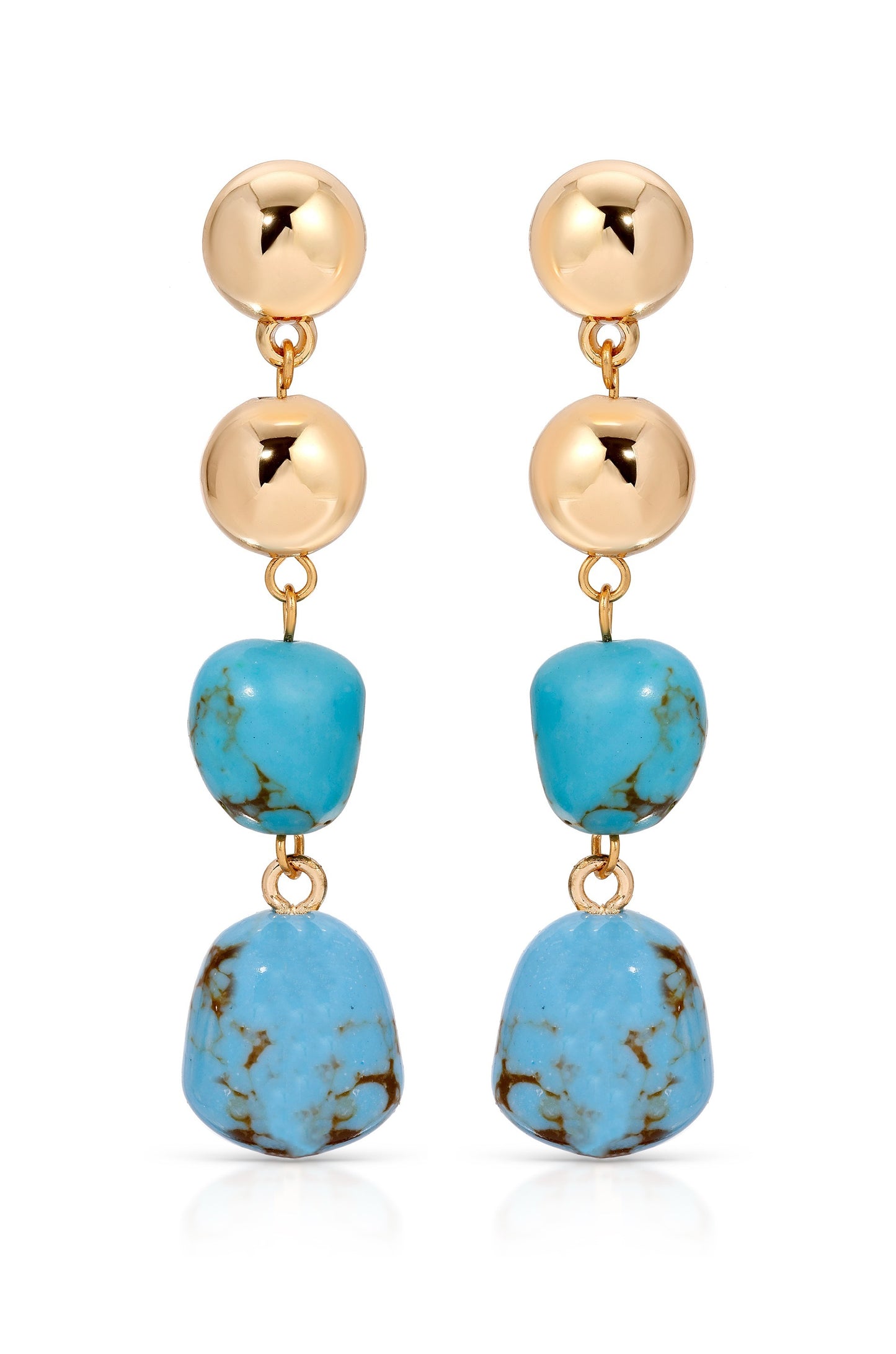 Resort Drop Earrings in turquoise