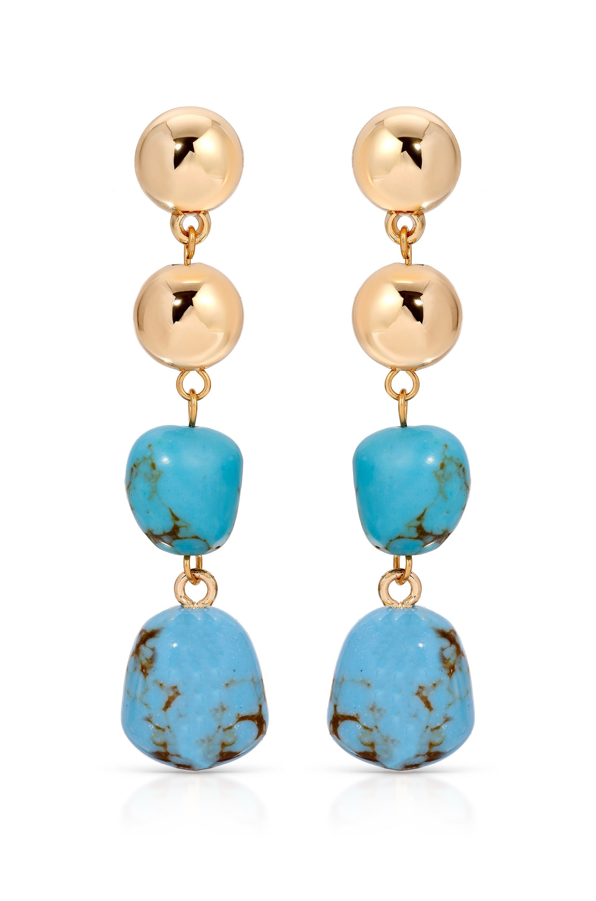 Resort Drop Earrings in turquoise