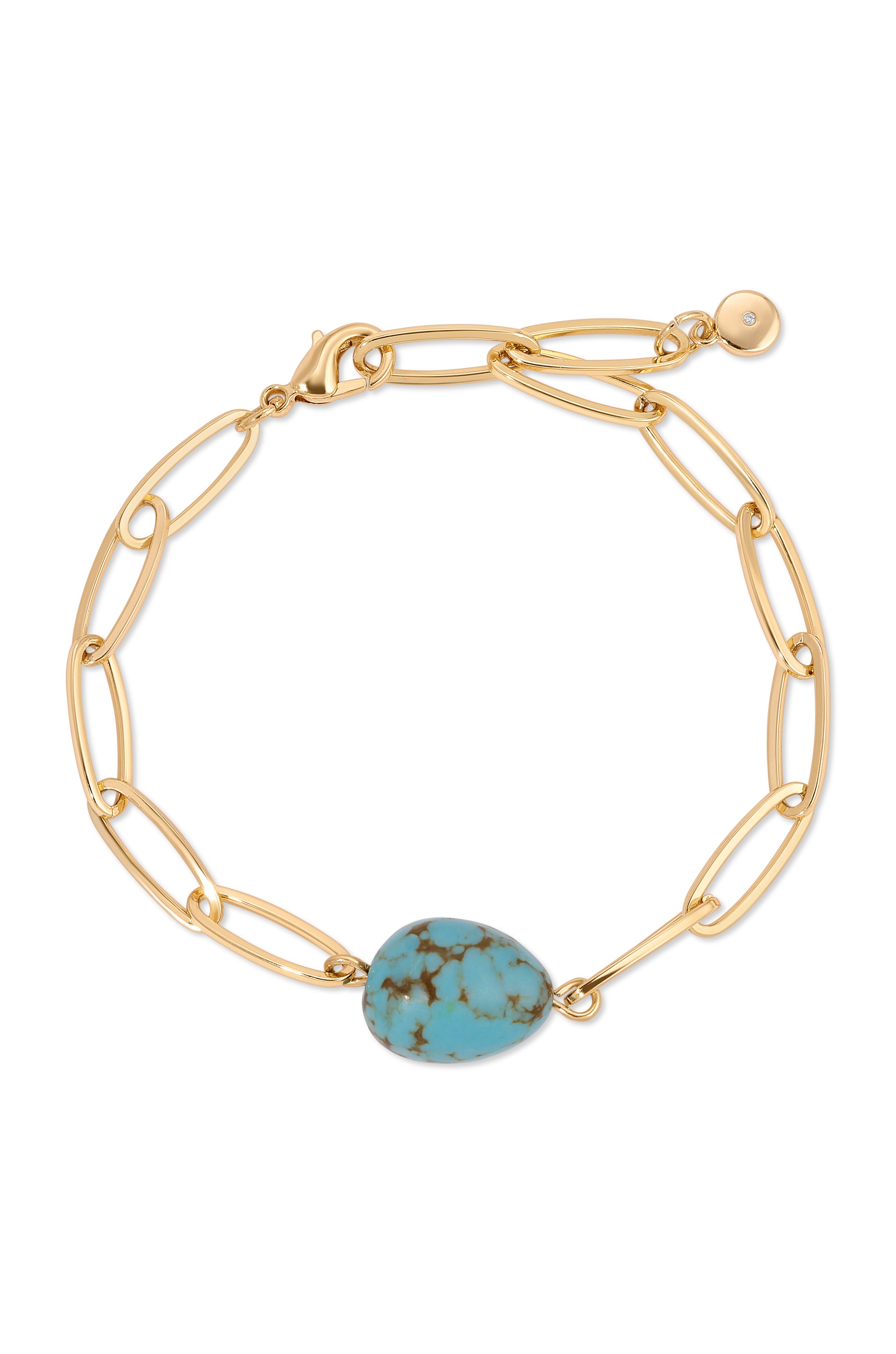 Turquoise Nugget Bracelet Set of 3 style 3