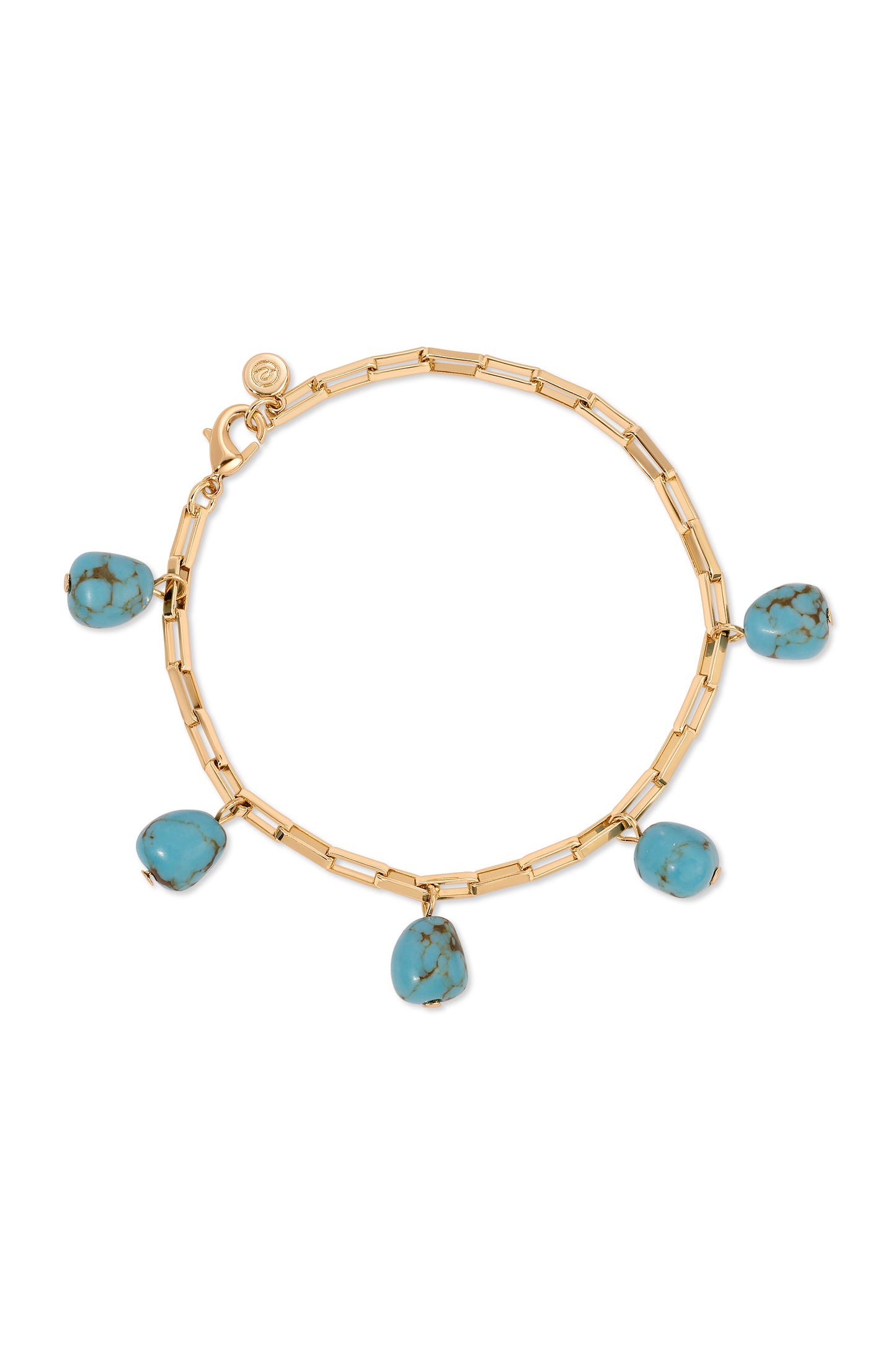Turquoise Nugget Bracelet Set of 3 style 1